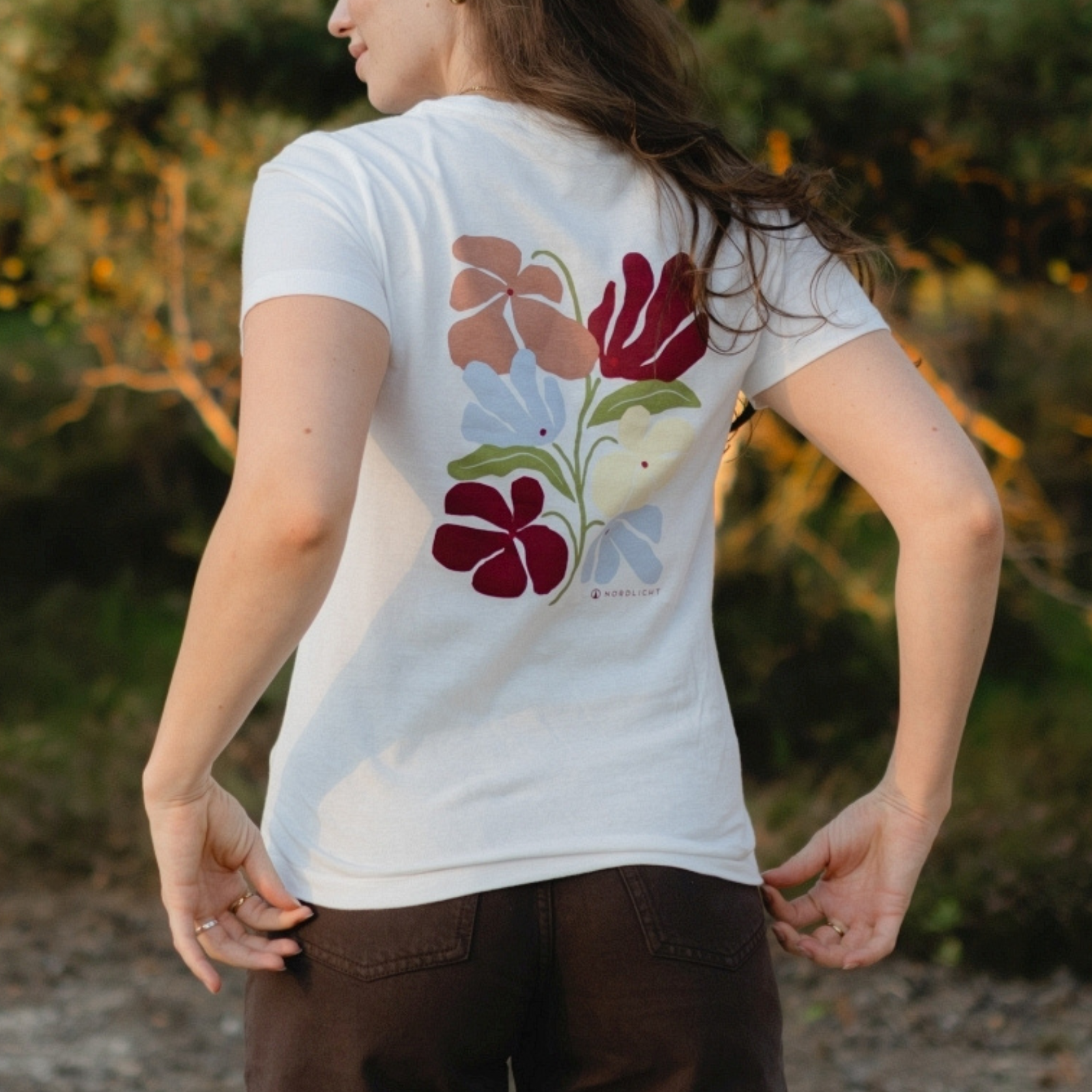 NORDLICHT T-Shirts Alva Print Cherry T-Shirt Bio