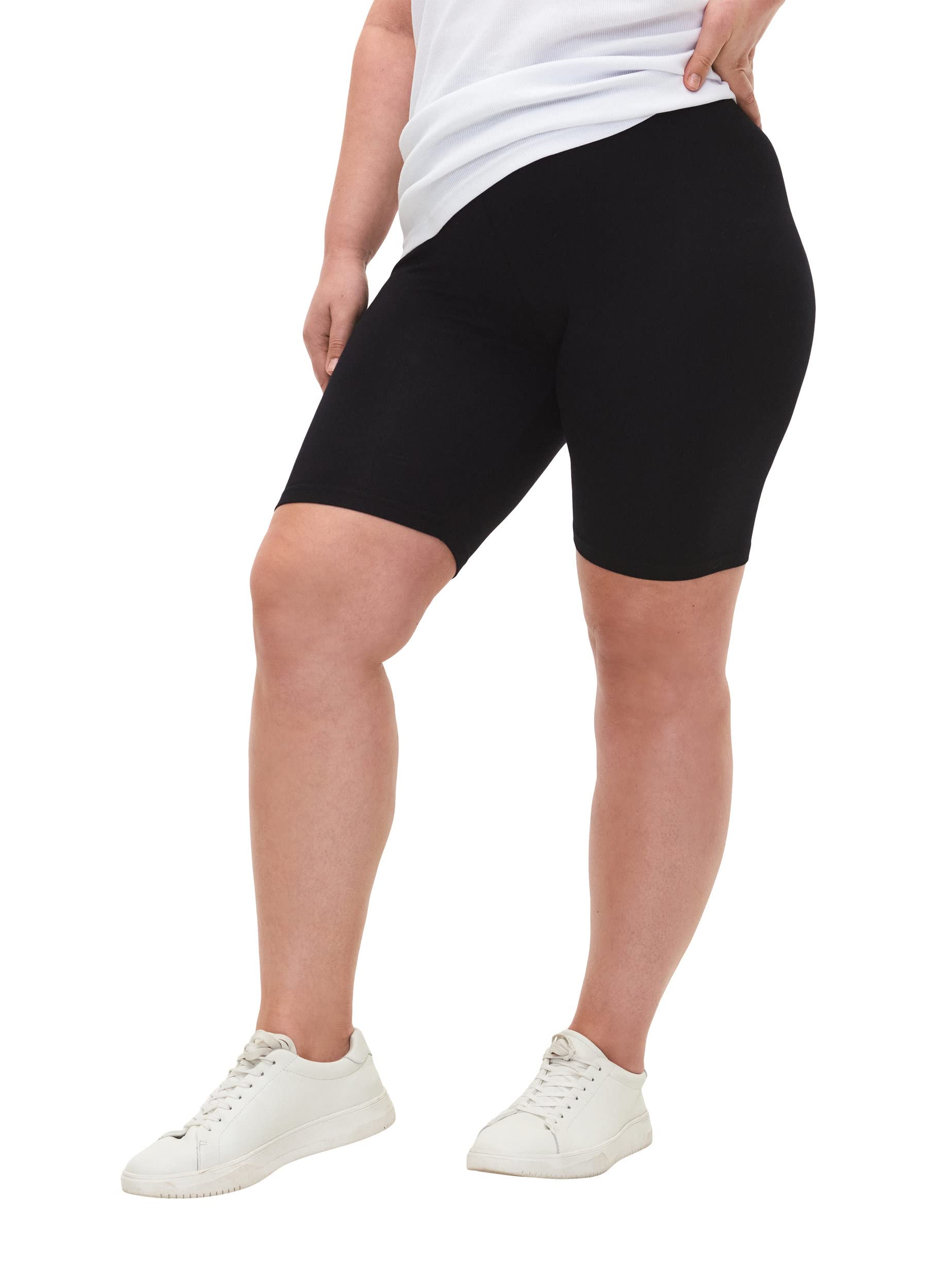 Zizzi Shorts Radlerhose Schwarz 46-48 hohe Taille