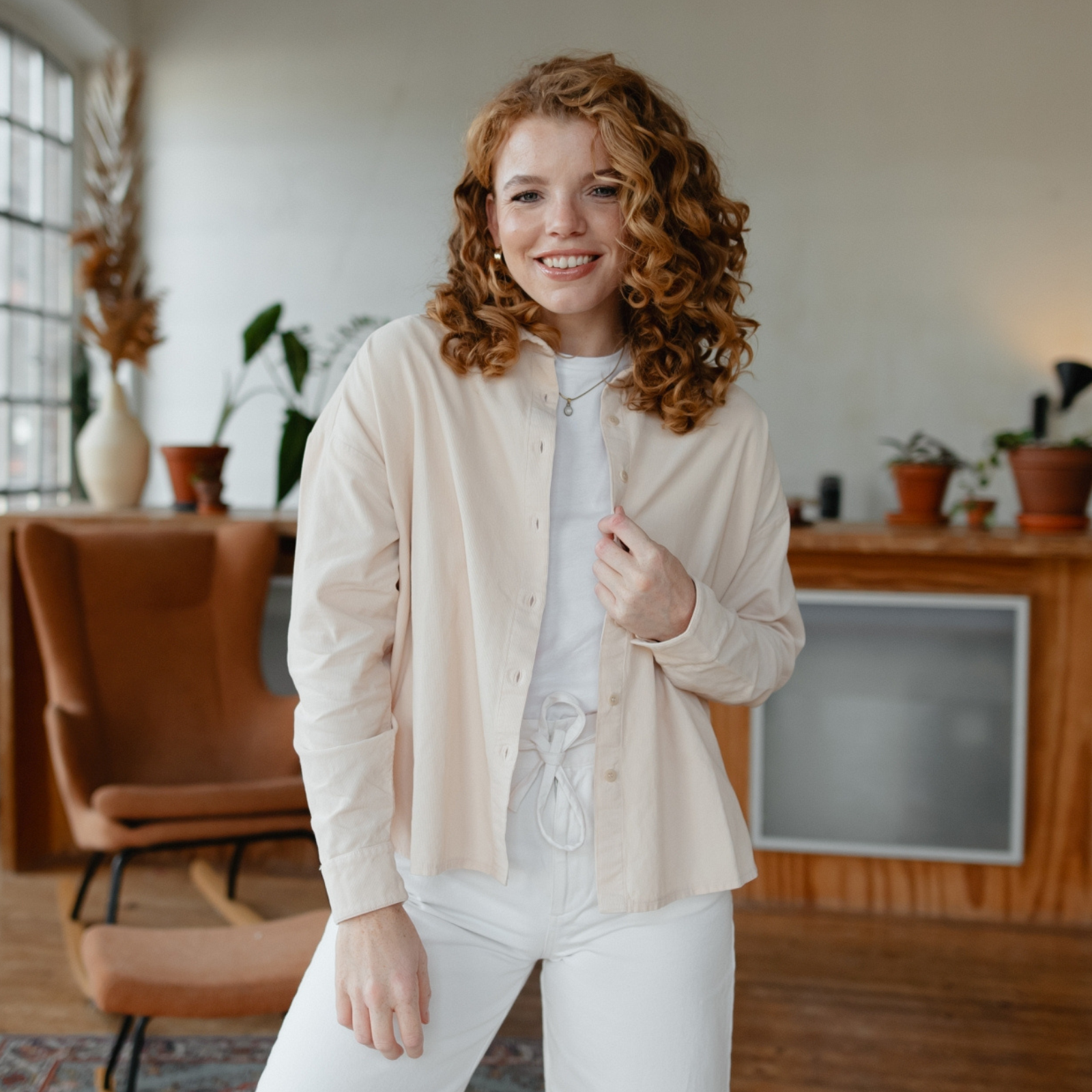 NORDLICHT Blusen Siri Cord Bluse Bio-Baumwolle