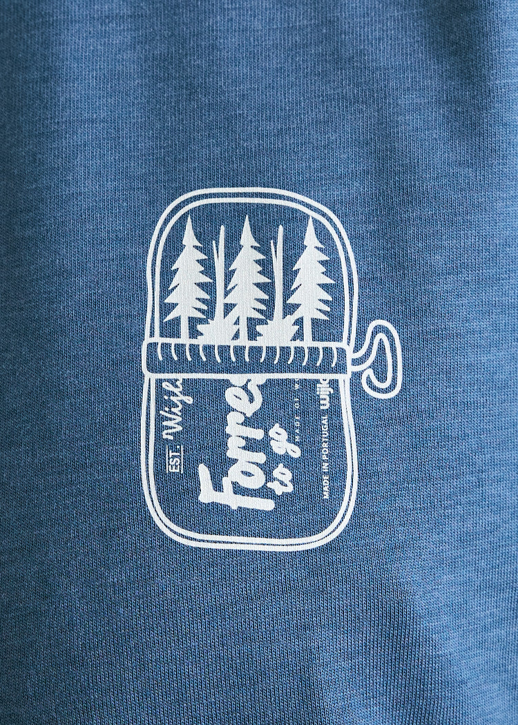 Wijld Timo Tin Full Trees T-Shirt Herren L Bijou Blue