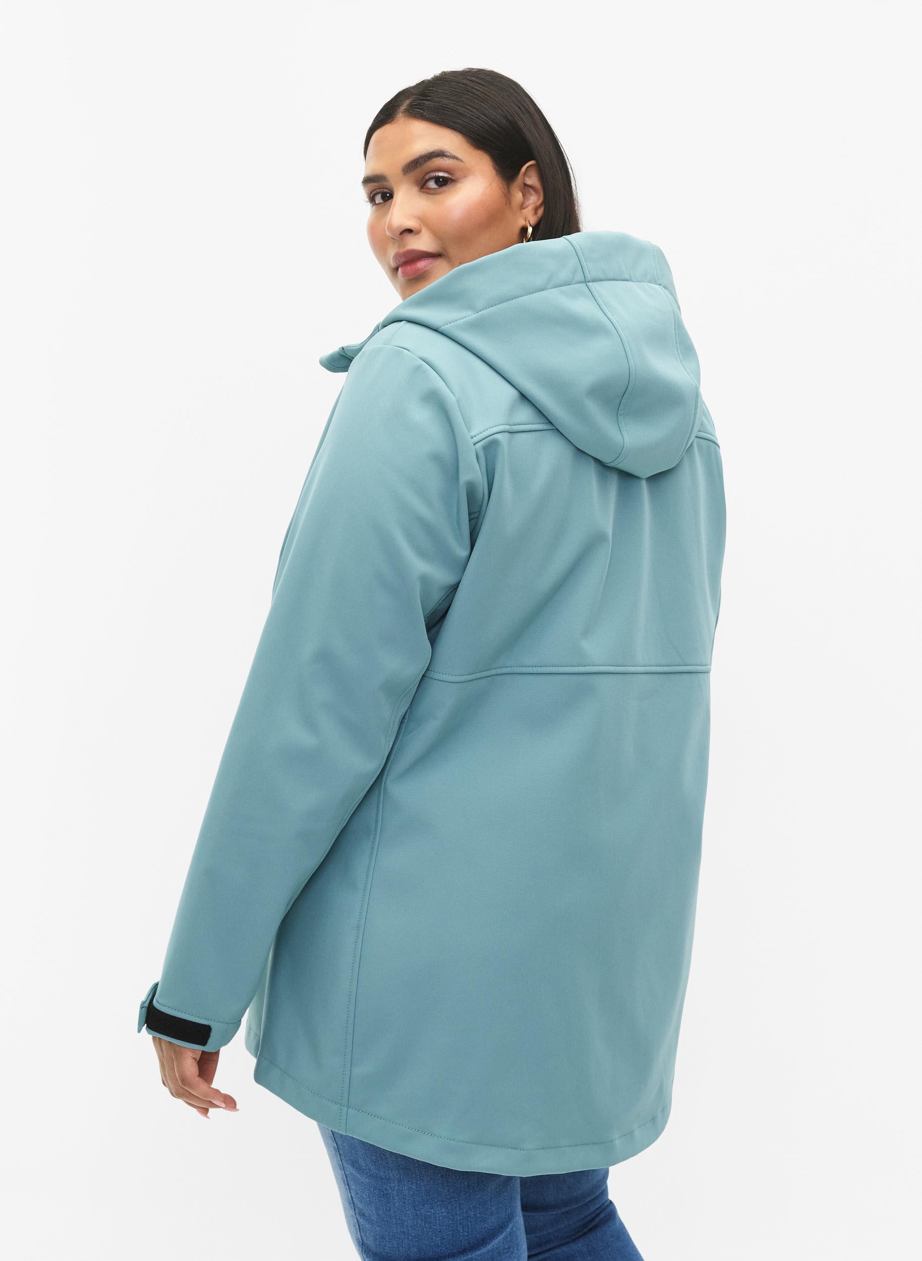Zizzi Jackets Softshelljacke Kapuze winddicht
