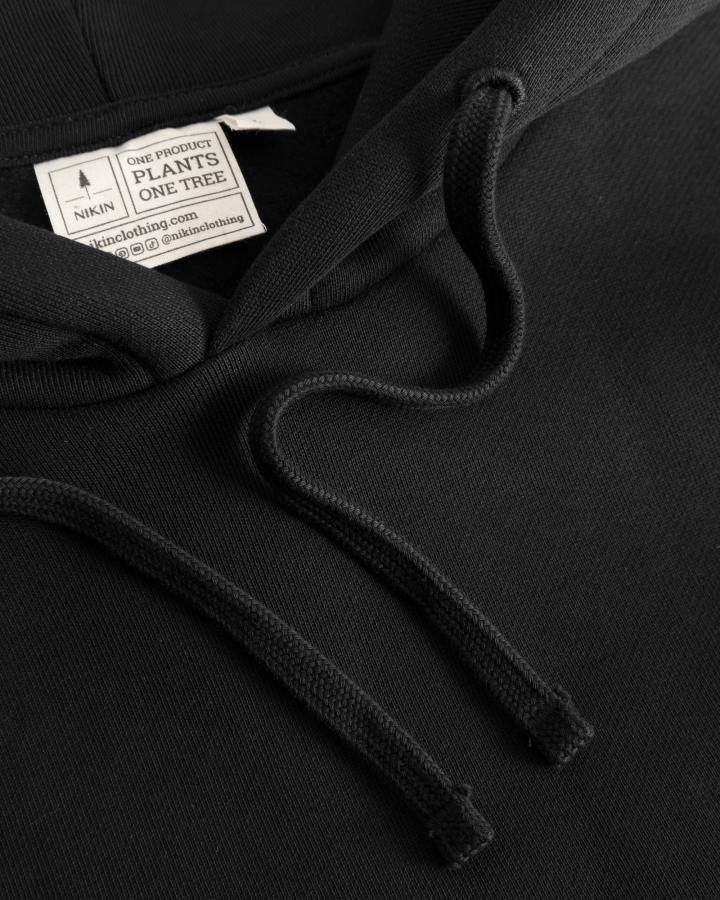 NIKIN TreeHoodie Hoodie Schwarz XS-XXL Bio-Baumwolle
