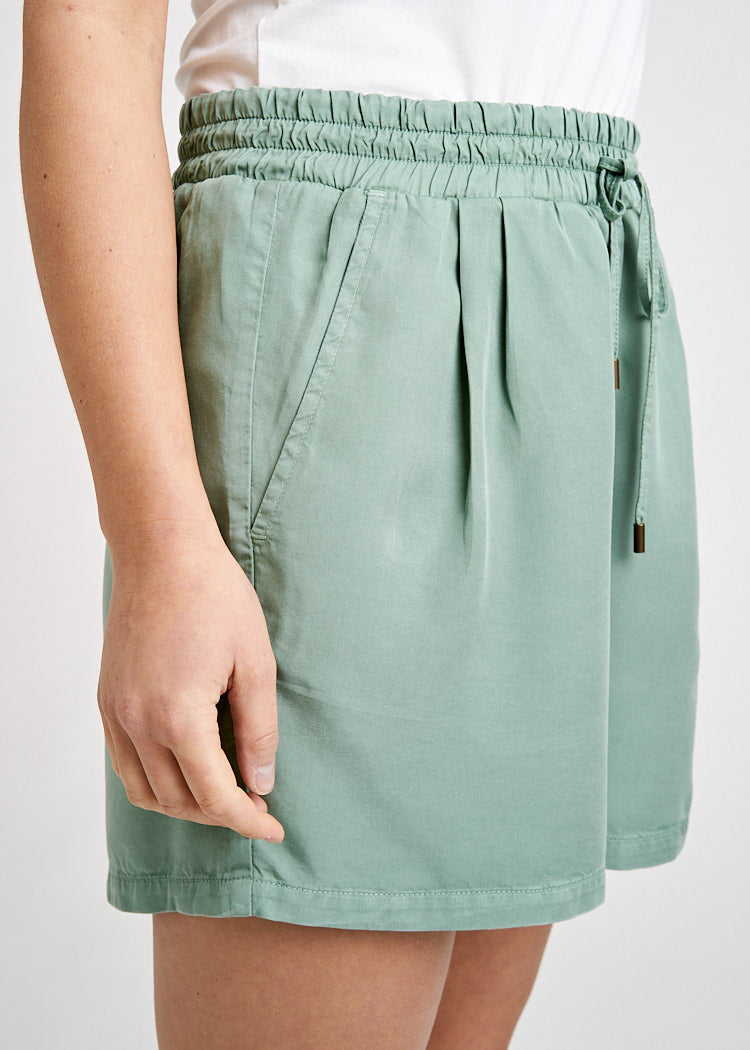 Wijld Twill Shorts Damen Green Bay 100% Lyocell