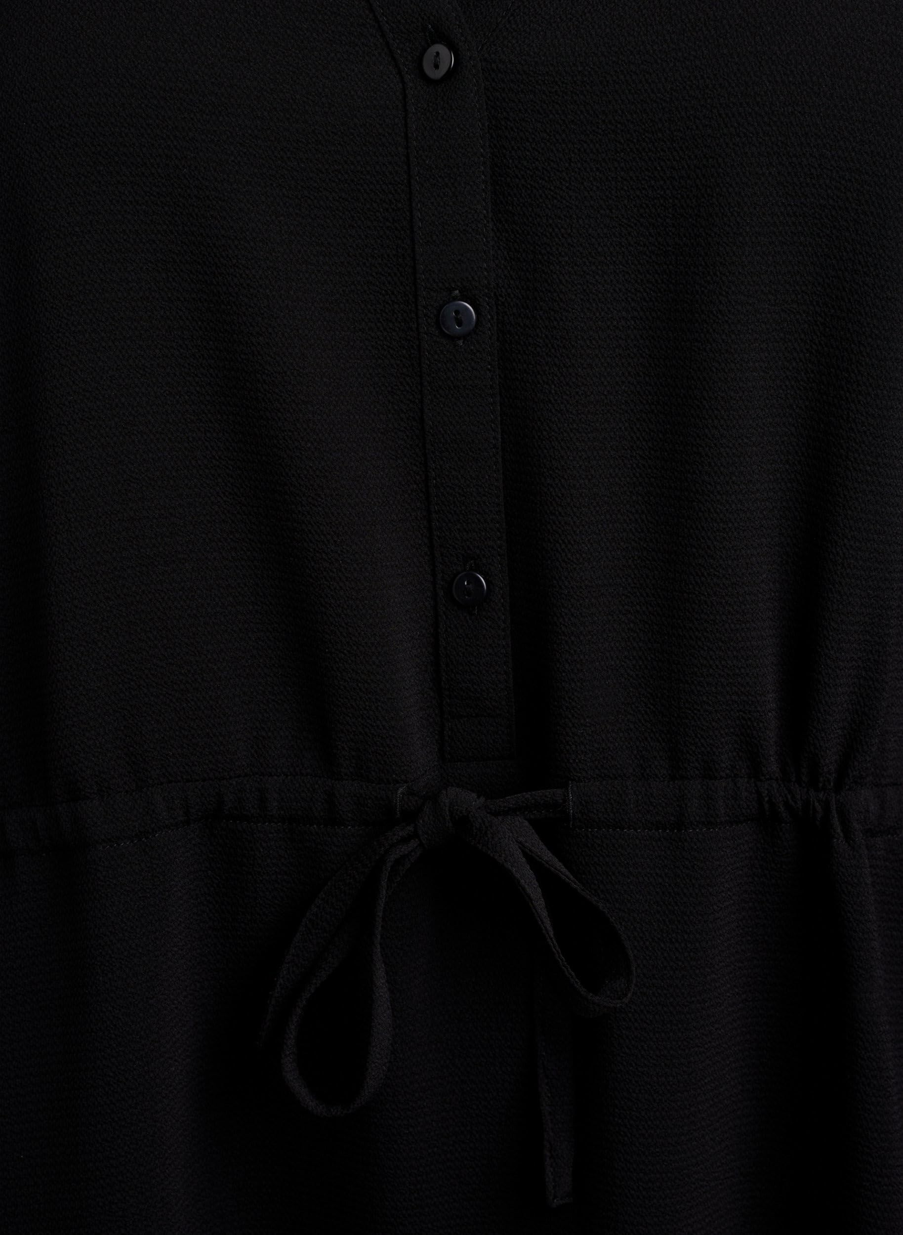 Zizzi Kleid Langarm V-Ausschnitt Bindegürtel 42-60