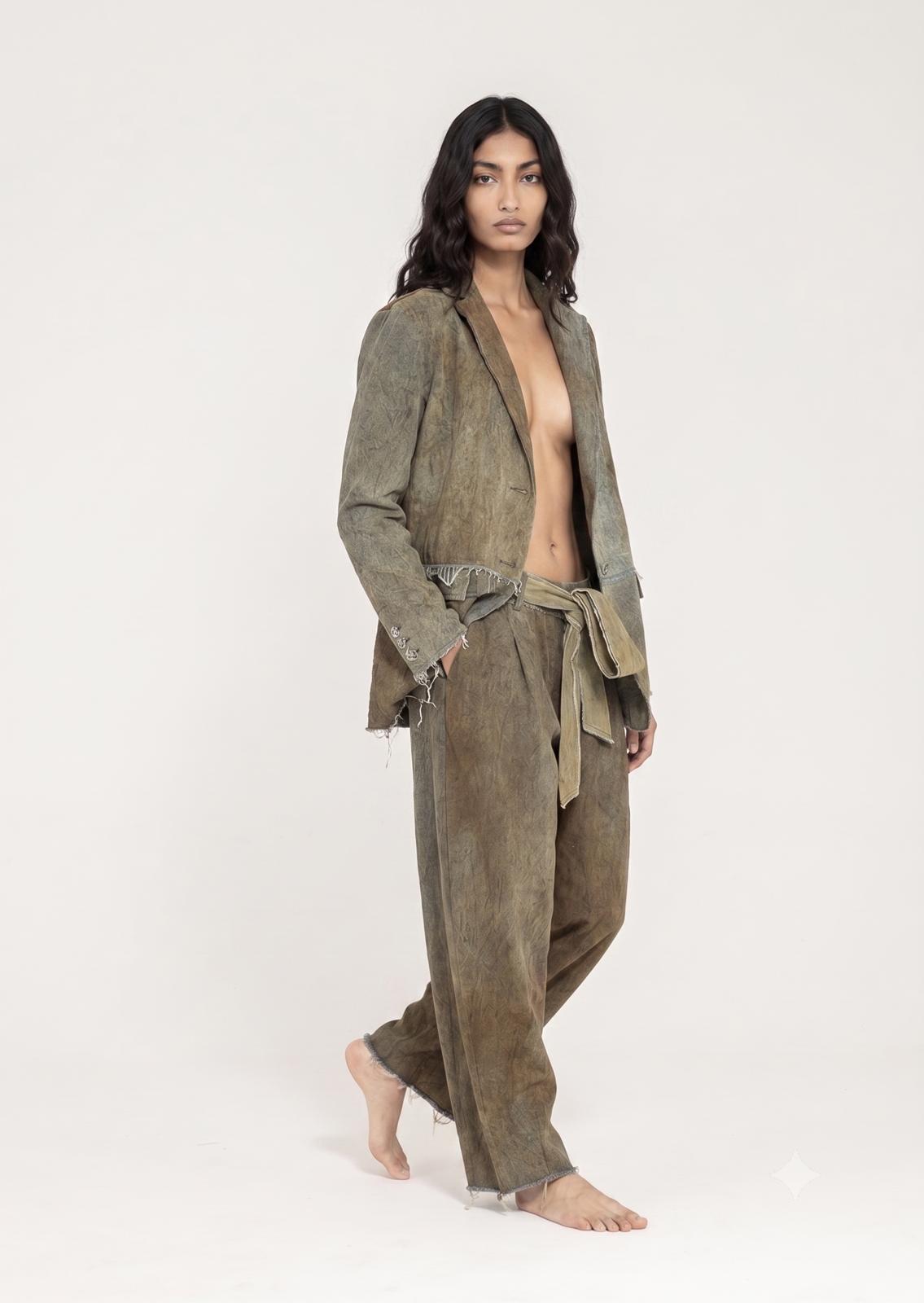 Sanctamuerte Capispalla Blazer Loose Fit Jeansblazer Baumwolle