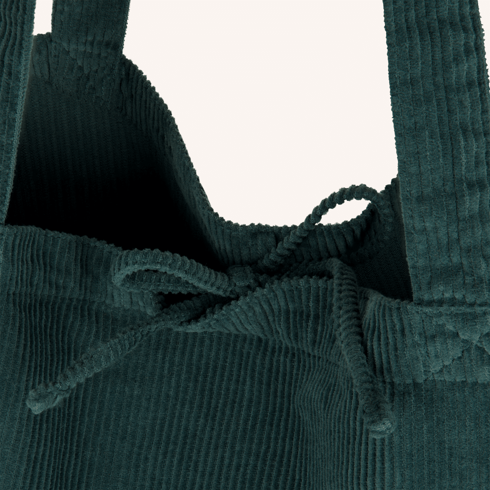 Nordlicht Mari Cordtasche Waldgrün Bio-Baumwolle