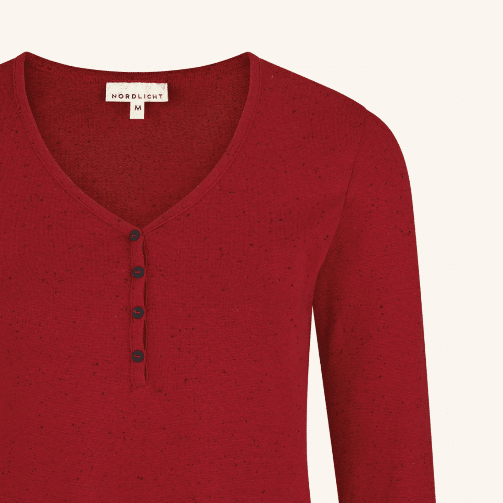 NORDLICHT Hedda Rippshirt Longsleeve Gepunktet