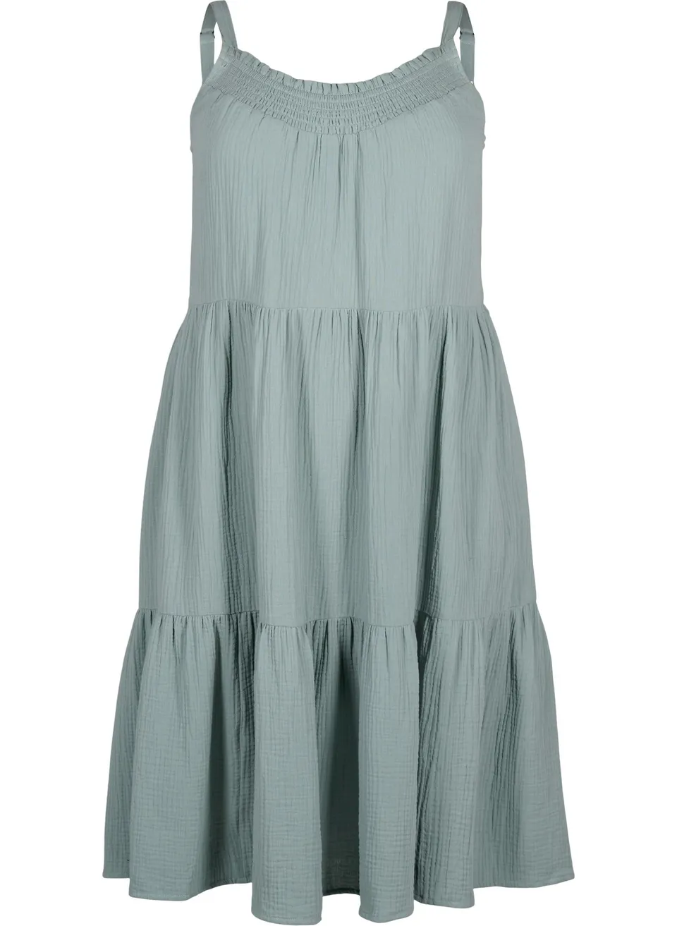 Zizzi Dresses Trägerkleid Baumwolle Midi A-Linie 42-60