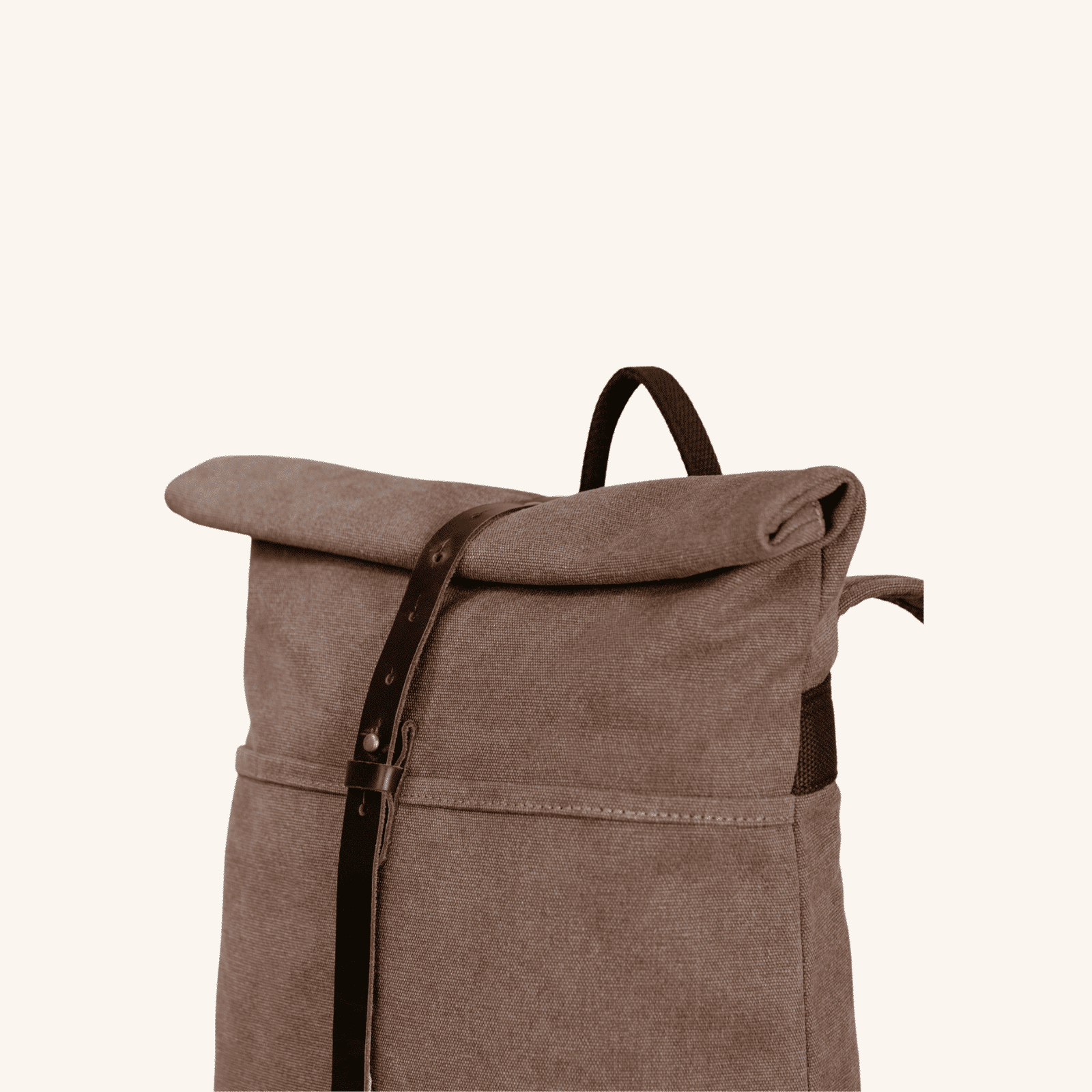 NORDLICHT Accessoires Rucksack Tamo Rolltop Braun Leder