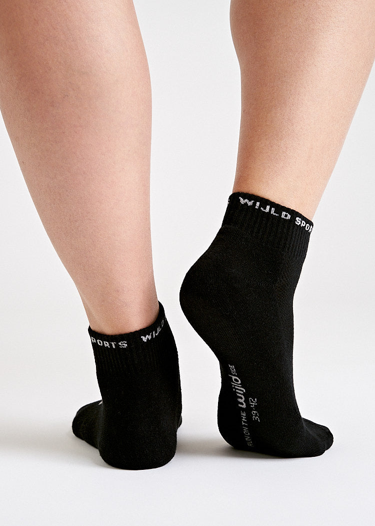 Wijld Woodsocks halbhohe Sportsocken Black 39-42 Socken