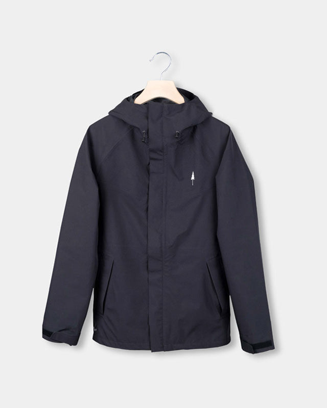 NIKIN TreeJacket Rain Damen Regenjacke Schwarz Wasserdicht