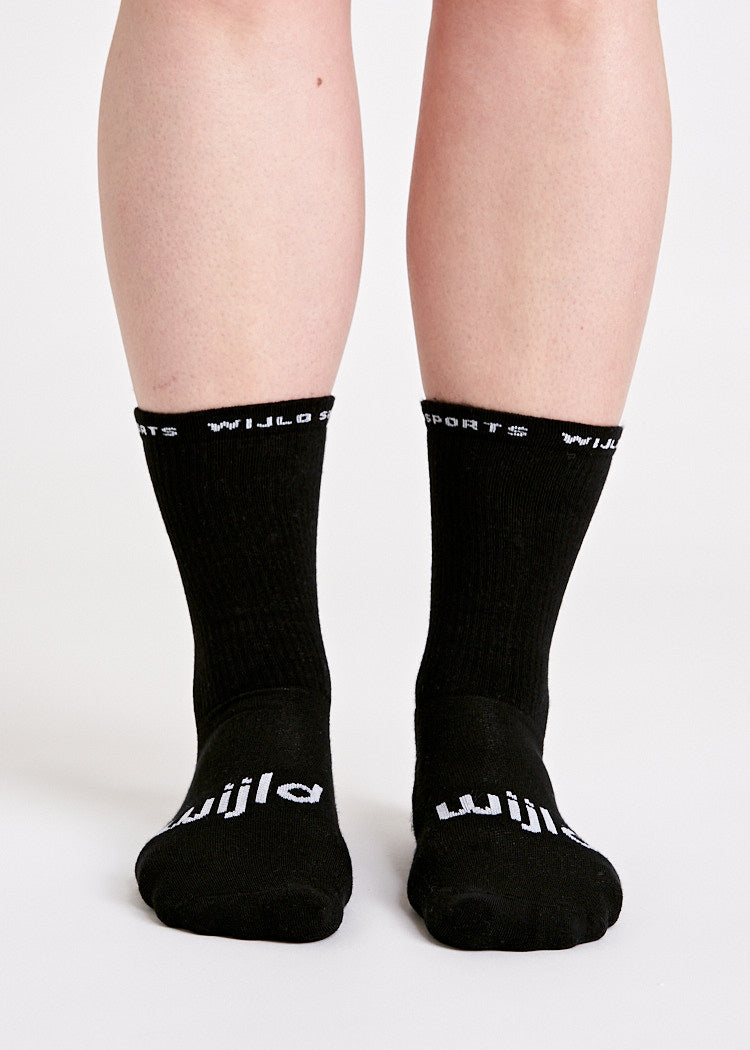 Wijld Woodsocks Tennissocken Sport Black Lyocell