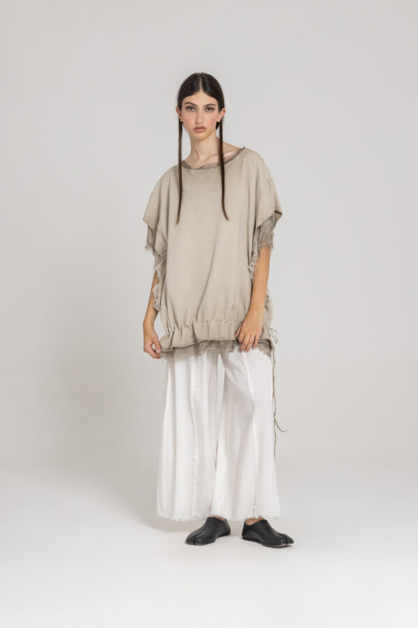 Sanctamuerte Over Pullover Felpa Viskose-Seide