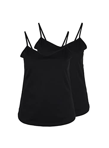 Zizzi 2er-Pack Top Baumwolle V-Ausschnitt Damen