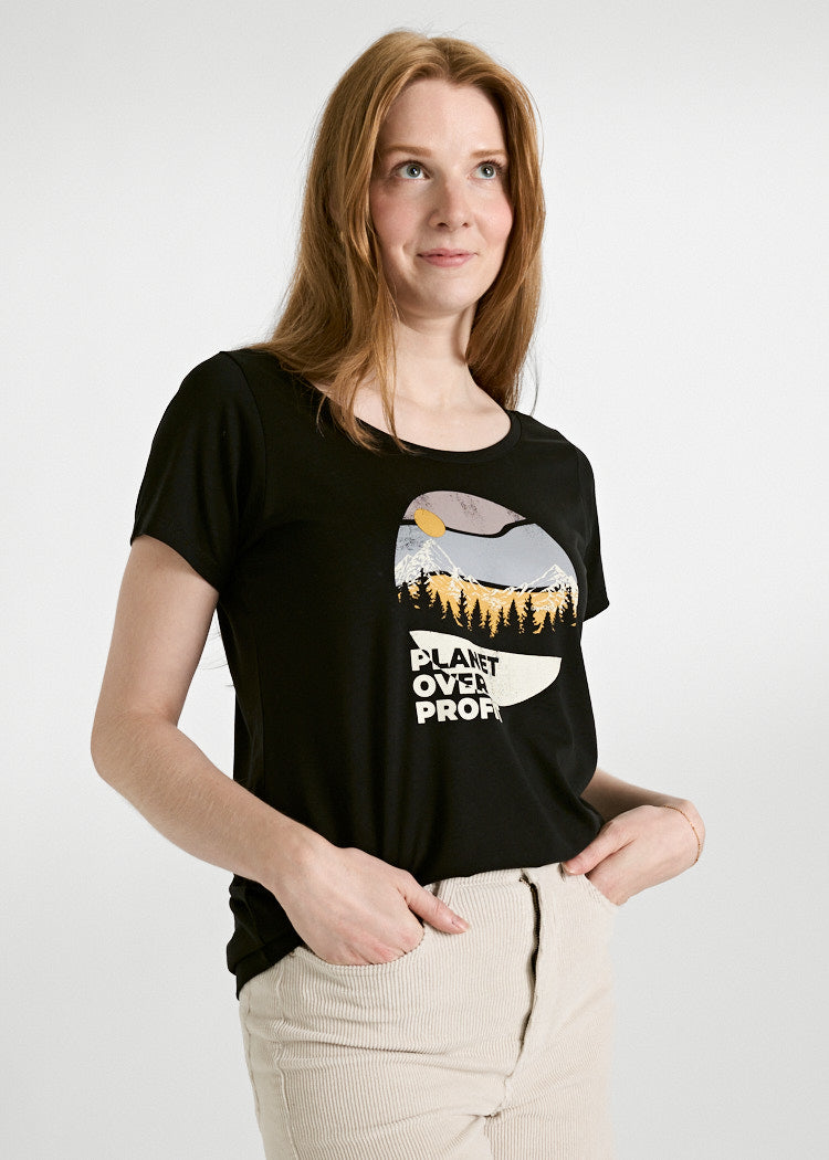 Wijld Woodshirt Lena Planet Damen T-Shirt Print