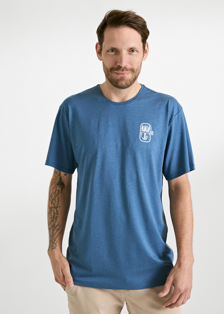 Wijld Timo Tin Full Trees T-Shirt Herren L Bijou Blue