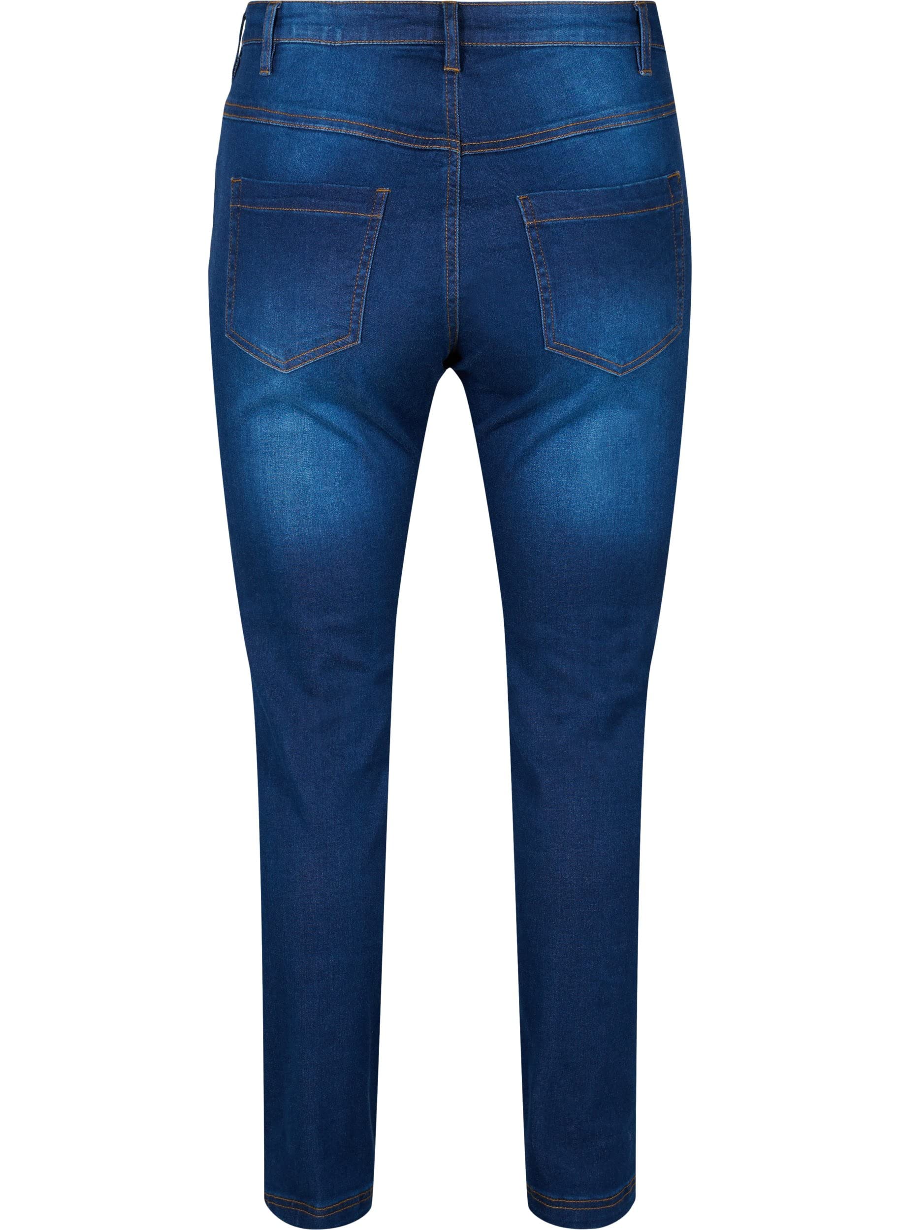 Zizzi Emily Slim Jeans Damen 42W/32L Mid Waist