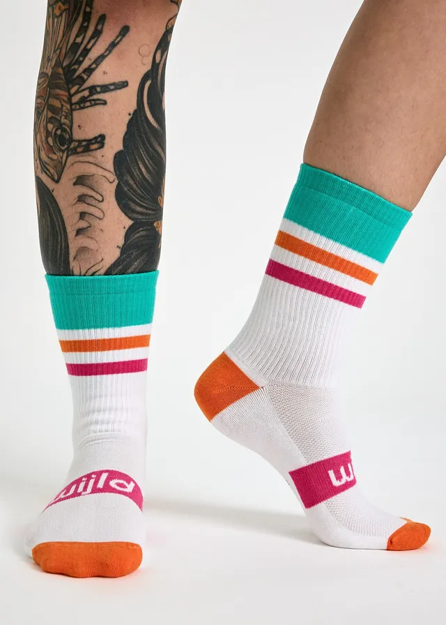 Wijld Woodsocks Tennissocken Multi Color Lyocell