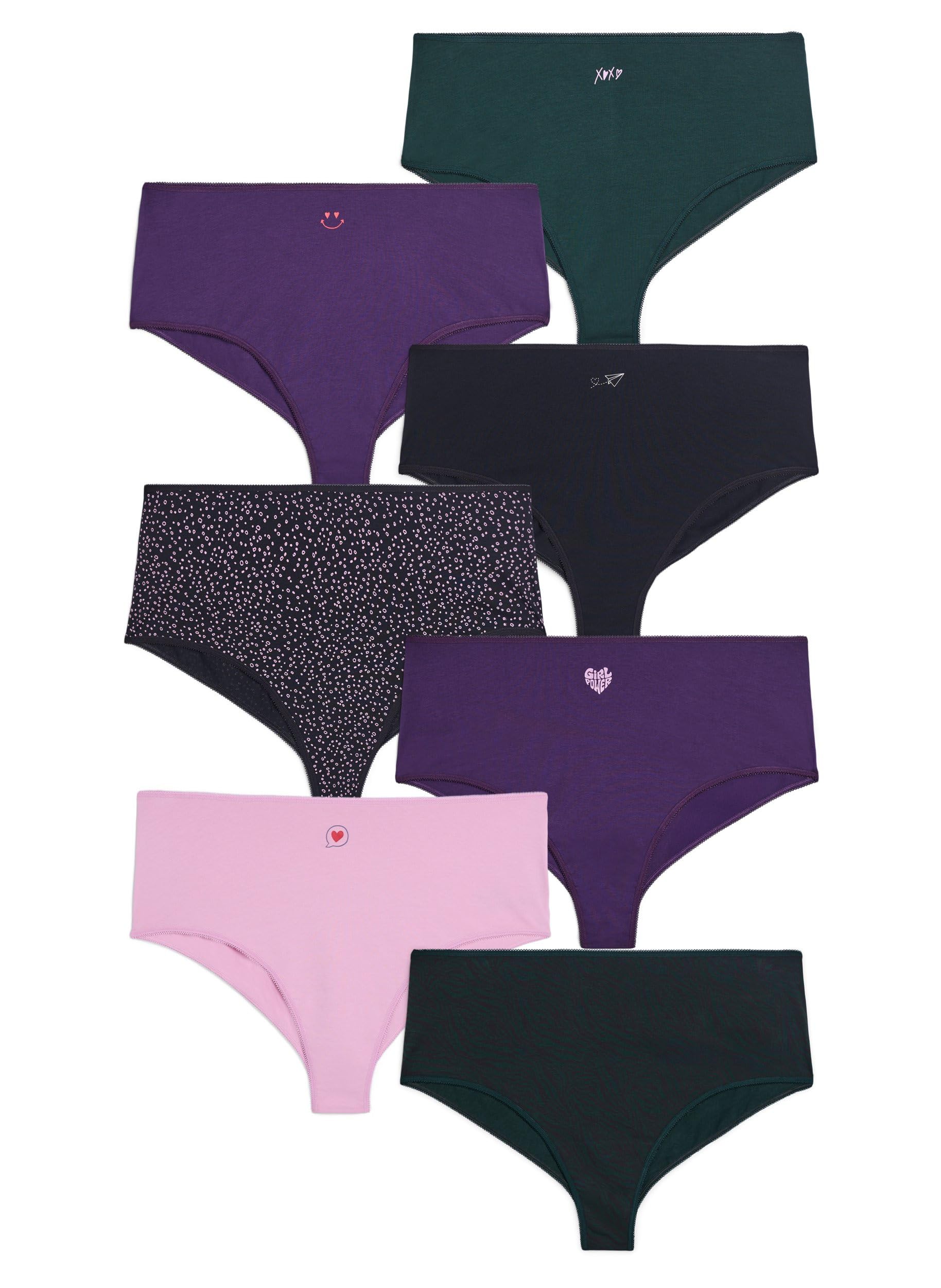 Zizzi Devoted Slips Baumwolle Hipster 7-Pack 42-60