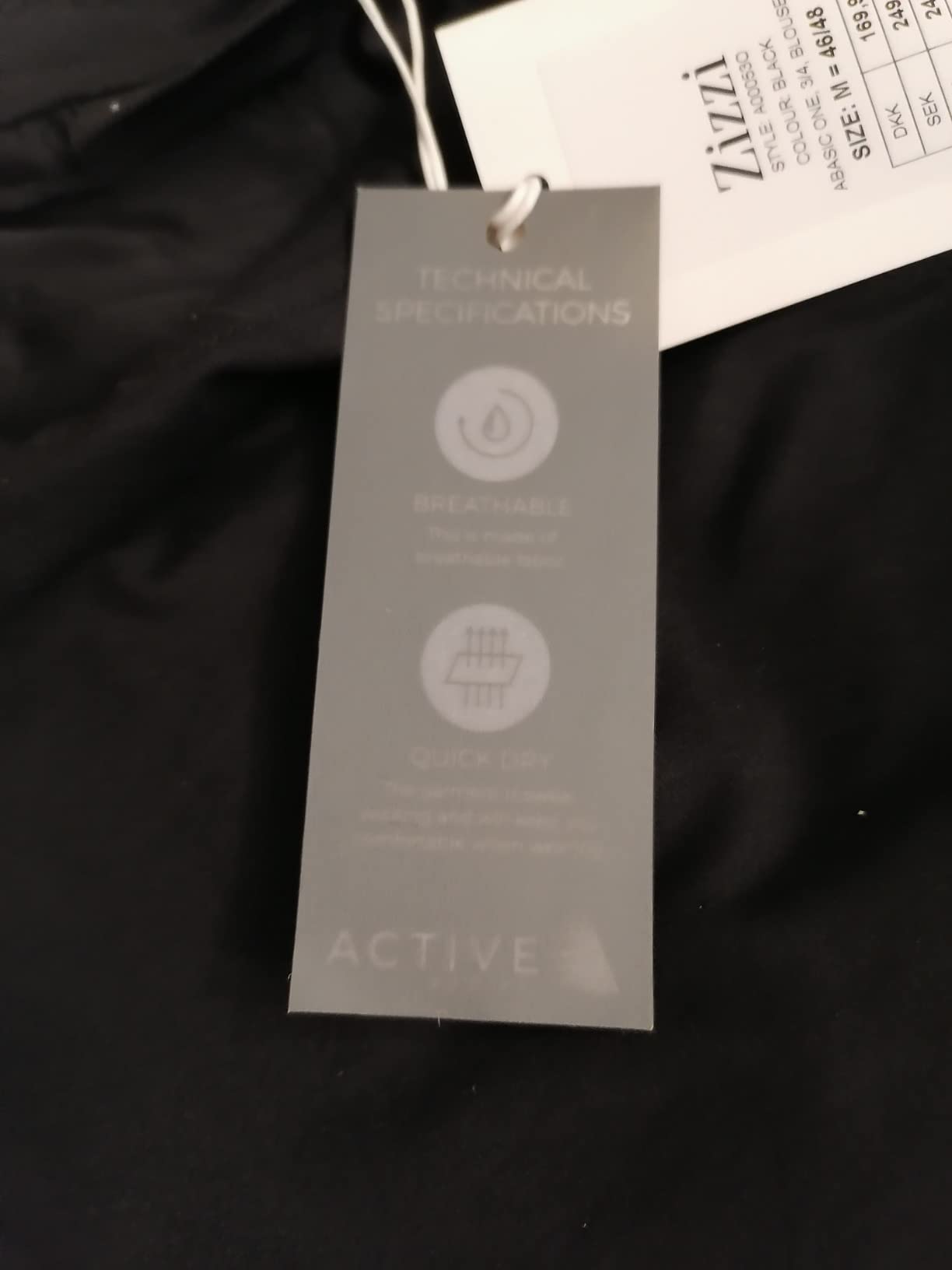 Zizzi Activewear Trainingstop 3/4 Ärmel Rundhals locker