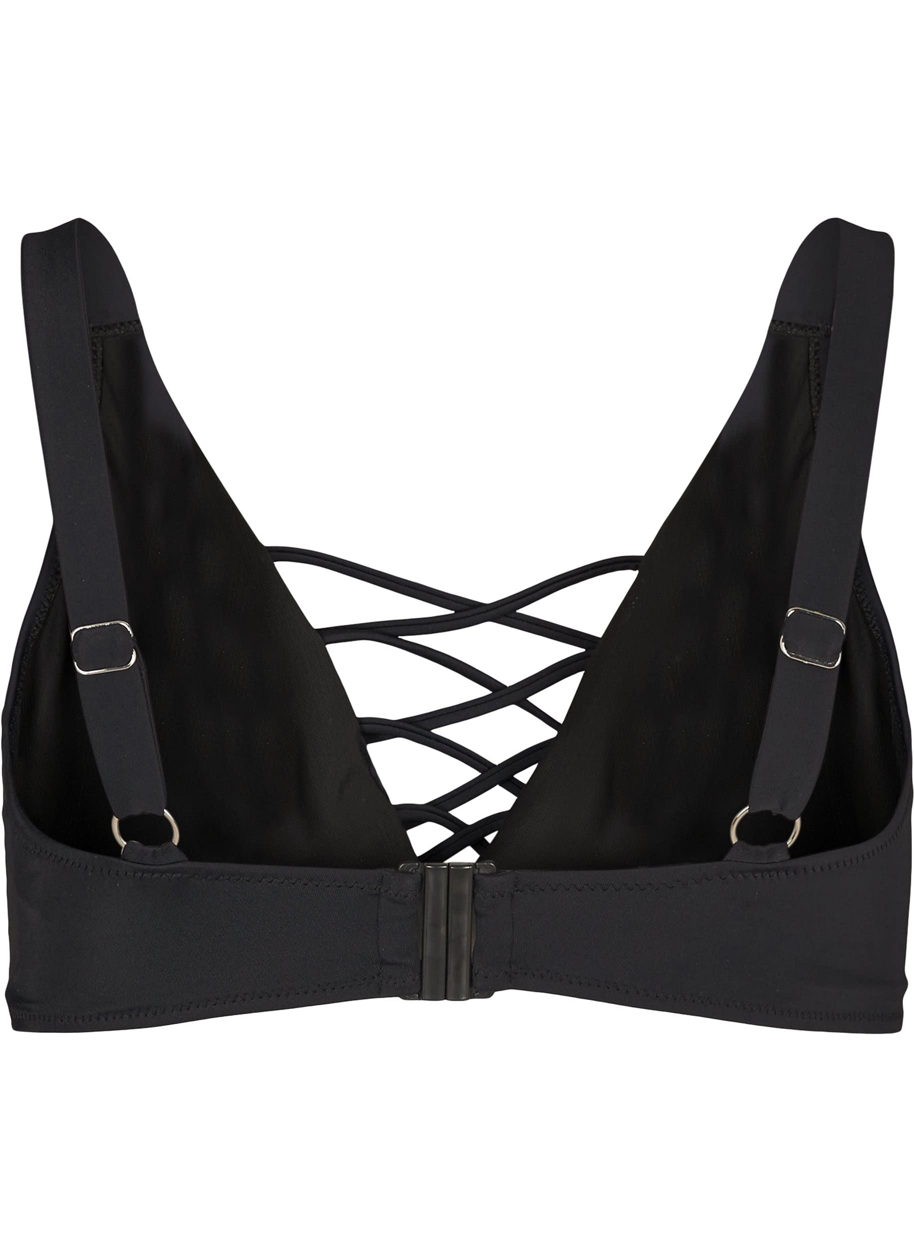 Zizzi Swim Bikini Oberteil Damen Schwarz Gr 42 ohne Bügel