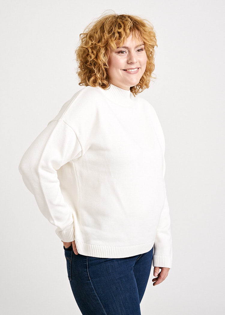 Wijld Strickpullover Ivory Damen Pullover Lyocell