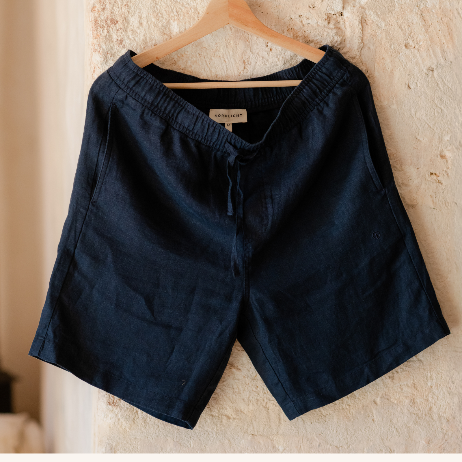 NORDLICHT Nils Leinen Shorts Herren Blau