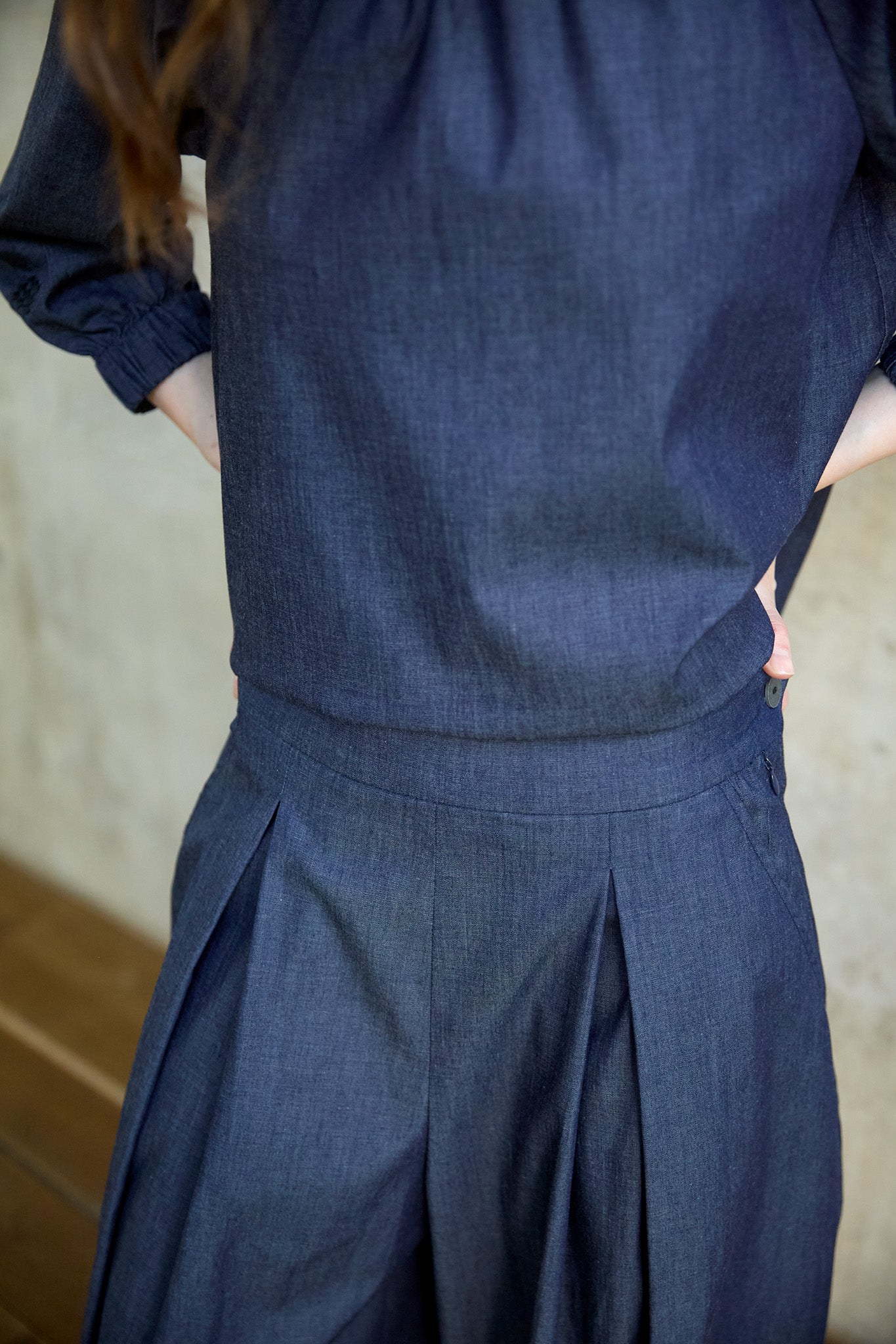 Christiane Strobel FINE Hosenrock Blau Bio-Baumwolle