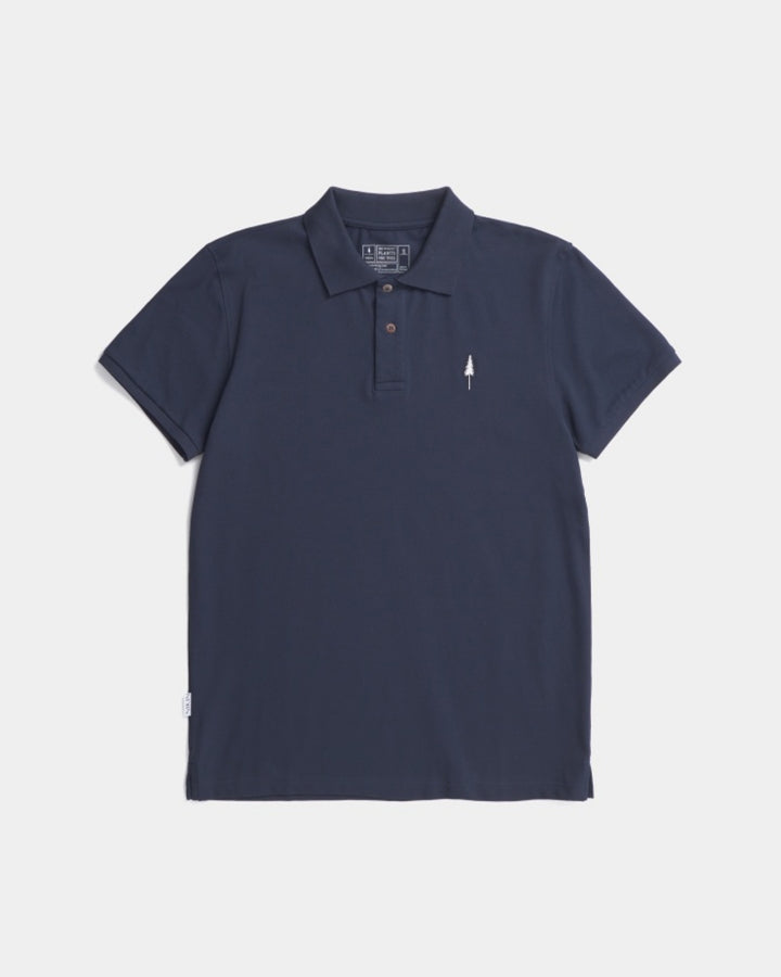 NIKIN TreePolo Poloshirt Dark Navy Bio-Baumwolle