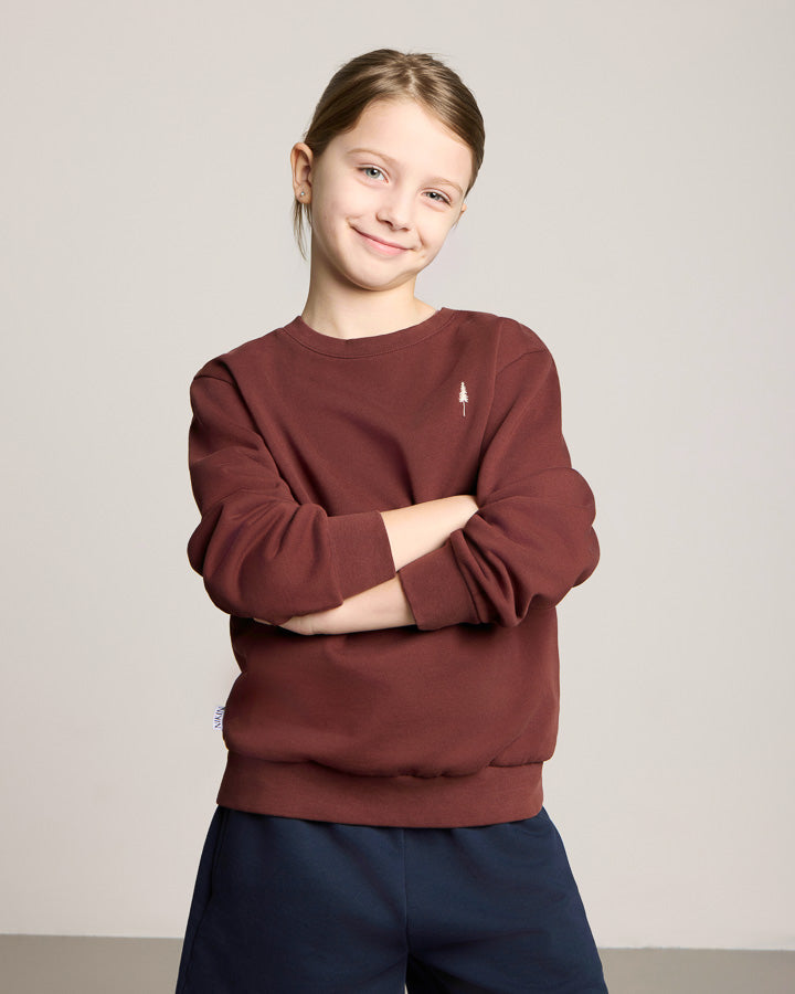 NIKIN TreeSweater Kids Kinderpullover Chestnut braun Bio
