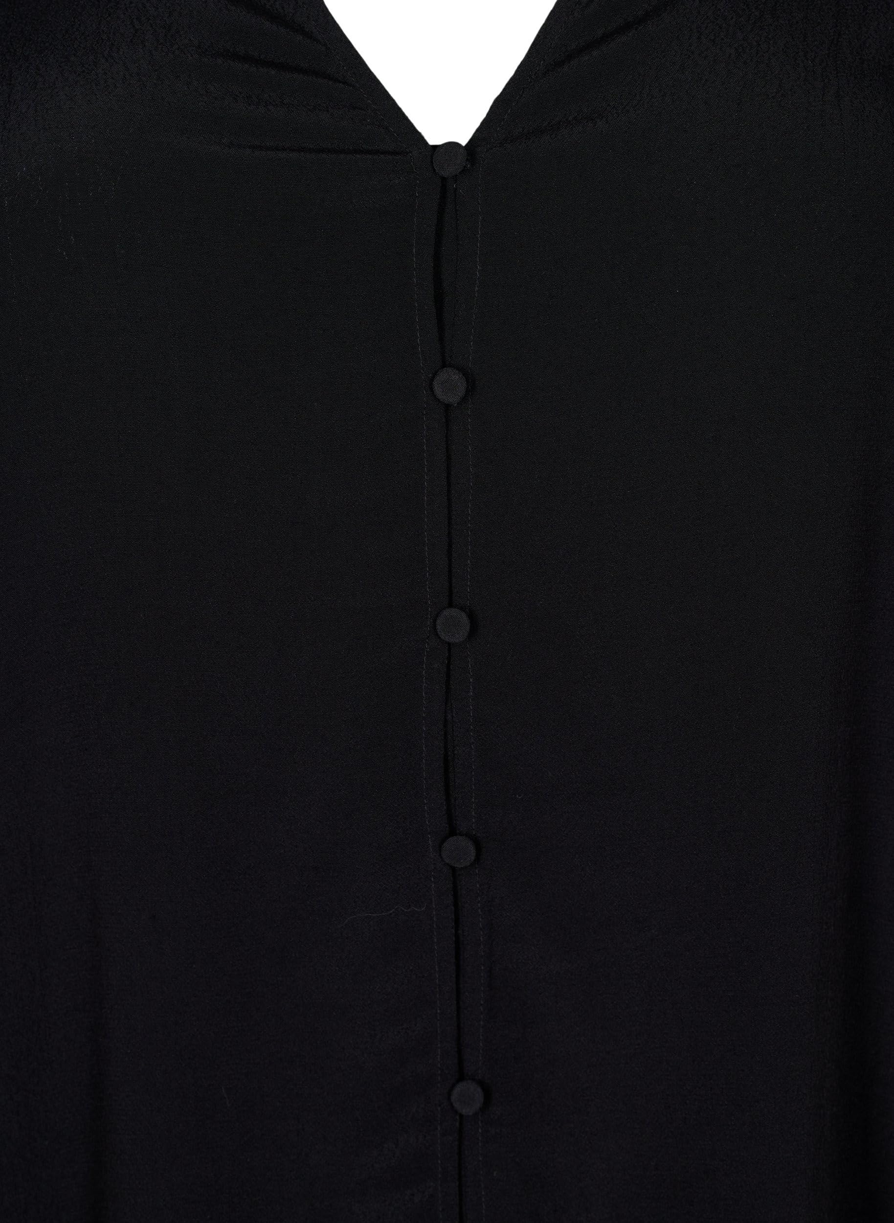 Zizzi Blouses & Shirts Hemd V-Ausschnitt Spitze 7/8-Arm