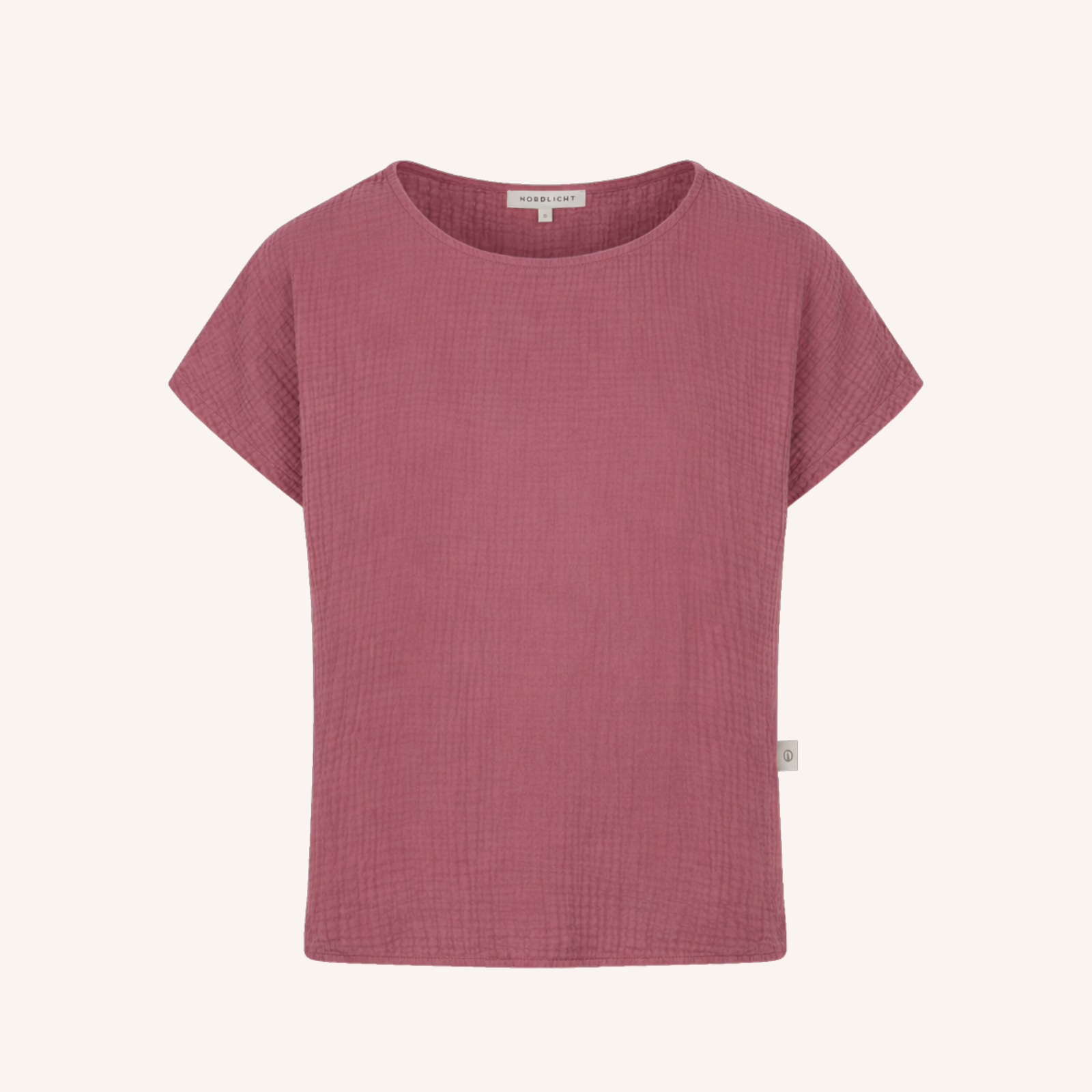 NORDLICHT Ida Musselin T-Shirt Rosa Bio-Baumwolle