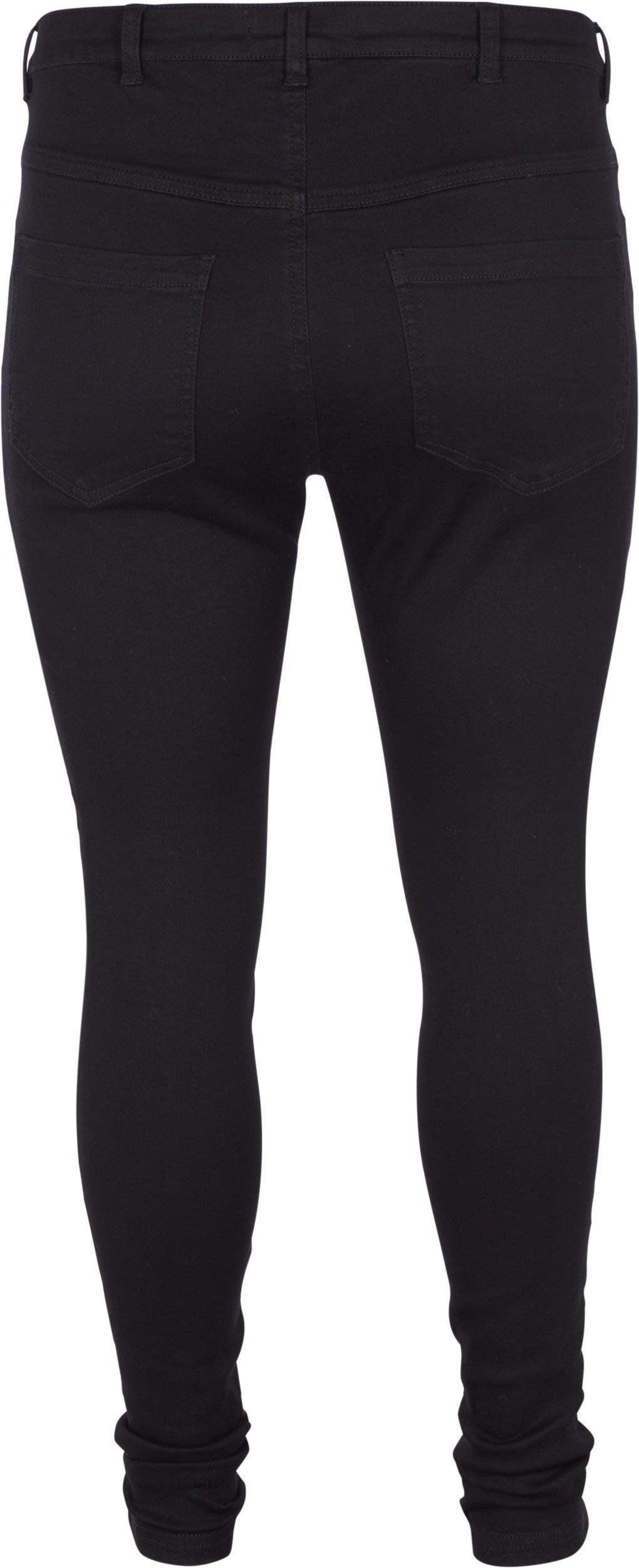 Zizzi Amy Super Slim Jeans Damen Schwarz Stretch