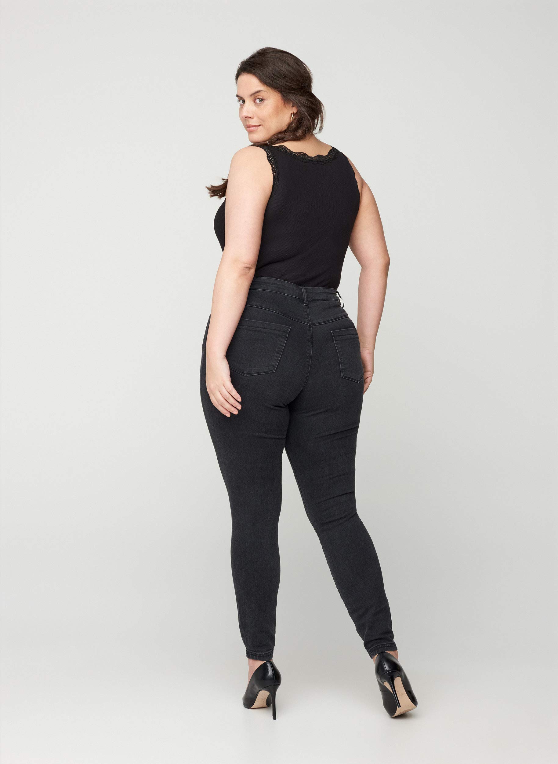 Zizzi Jeggings Damen große Größen Stretch Baumwolle