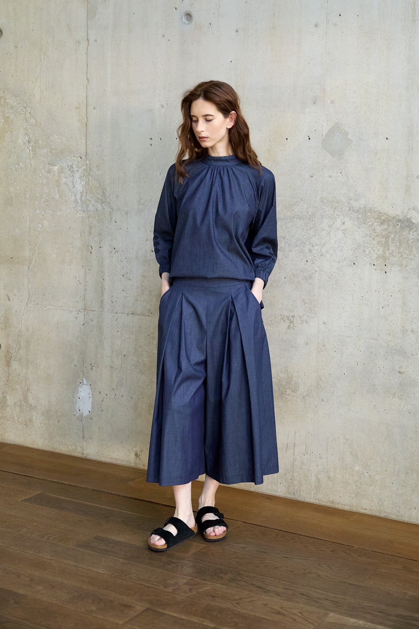 Christiane Strobel FINE Hosenrock Blau Bio-Baumwolle