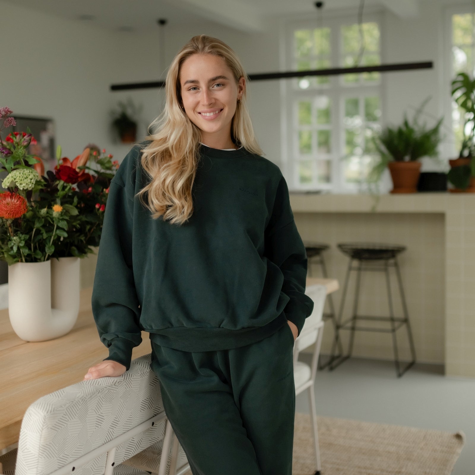 NORDLICHT Jonna Sweater Grün Bio-Baumwolle
