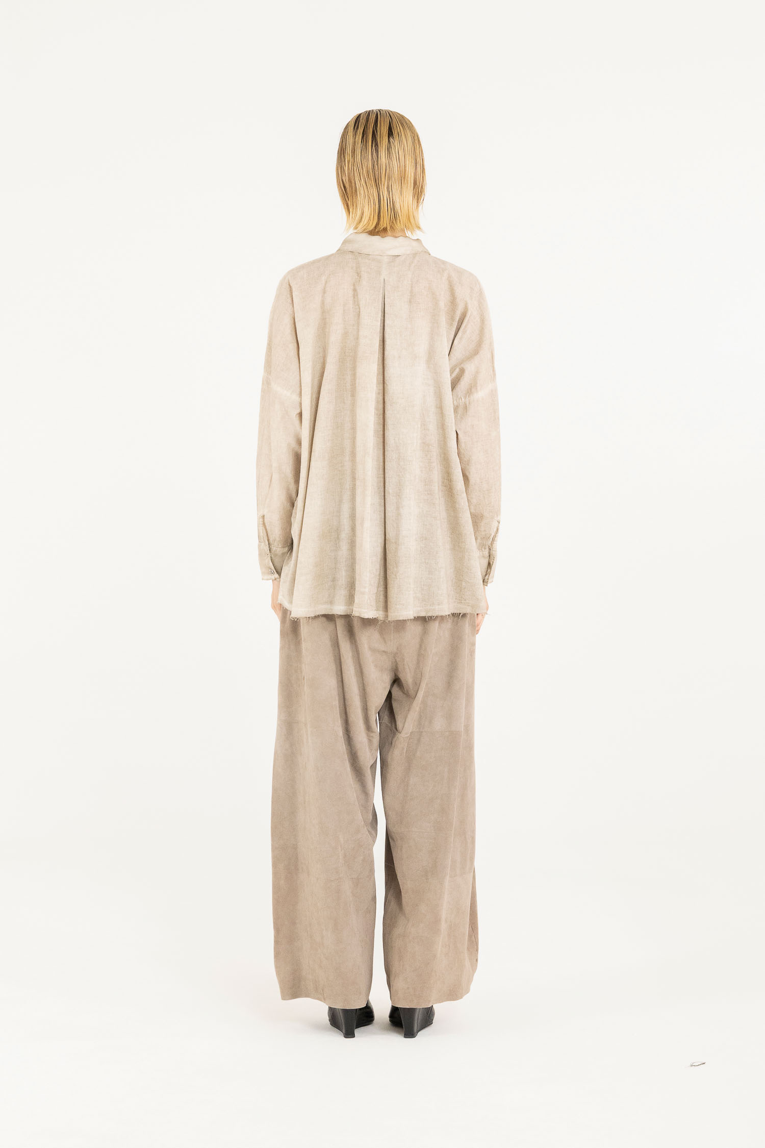 Sanctamuerte Over Boxy Bluse Musselin Taschen