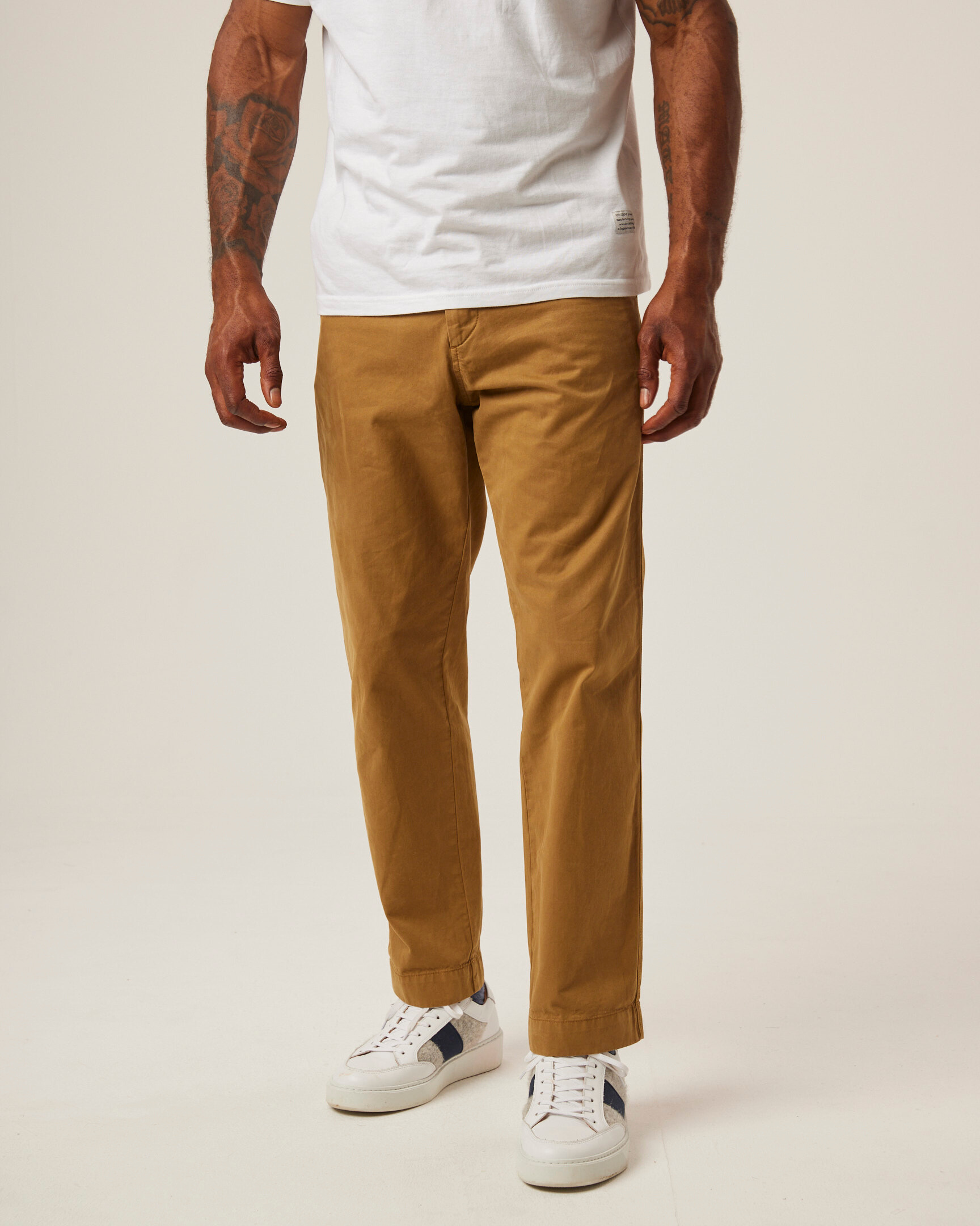 Peregrine Ashton Chino Hose Putty Baumwolle