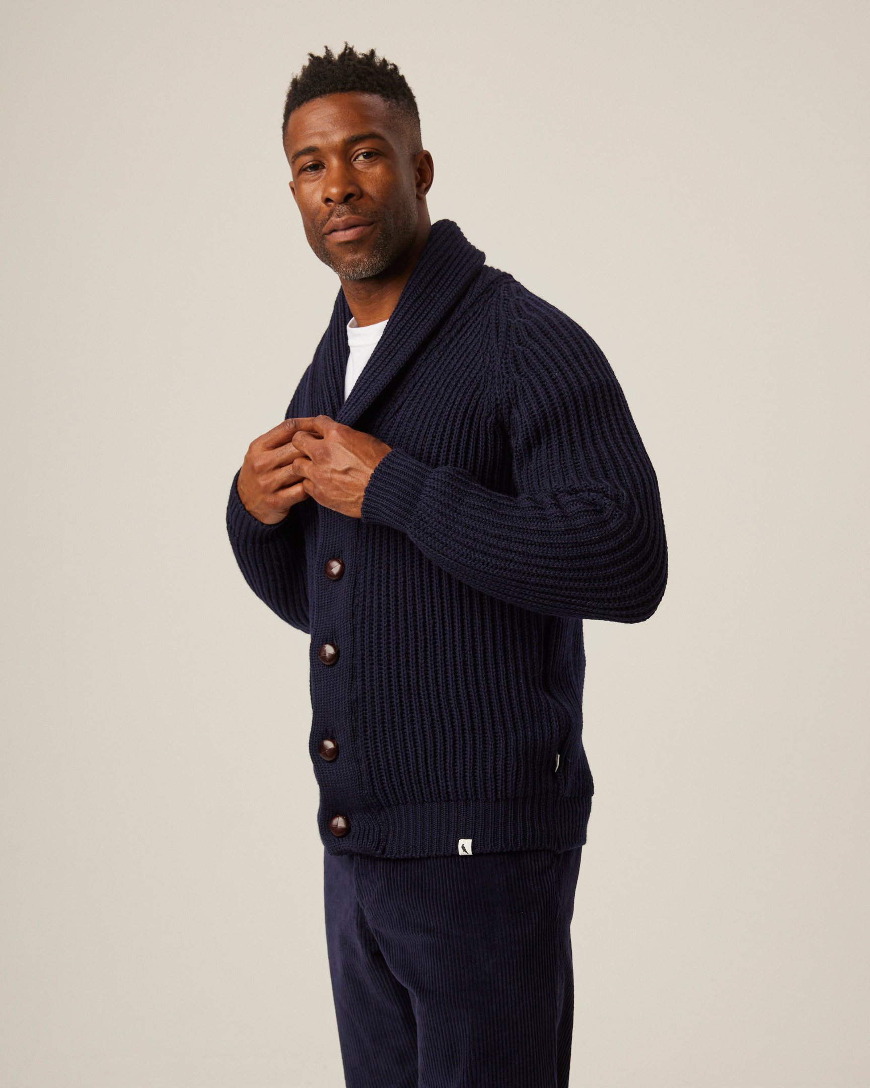 Peregrine Wilkinson Cardigan Merino Olive M