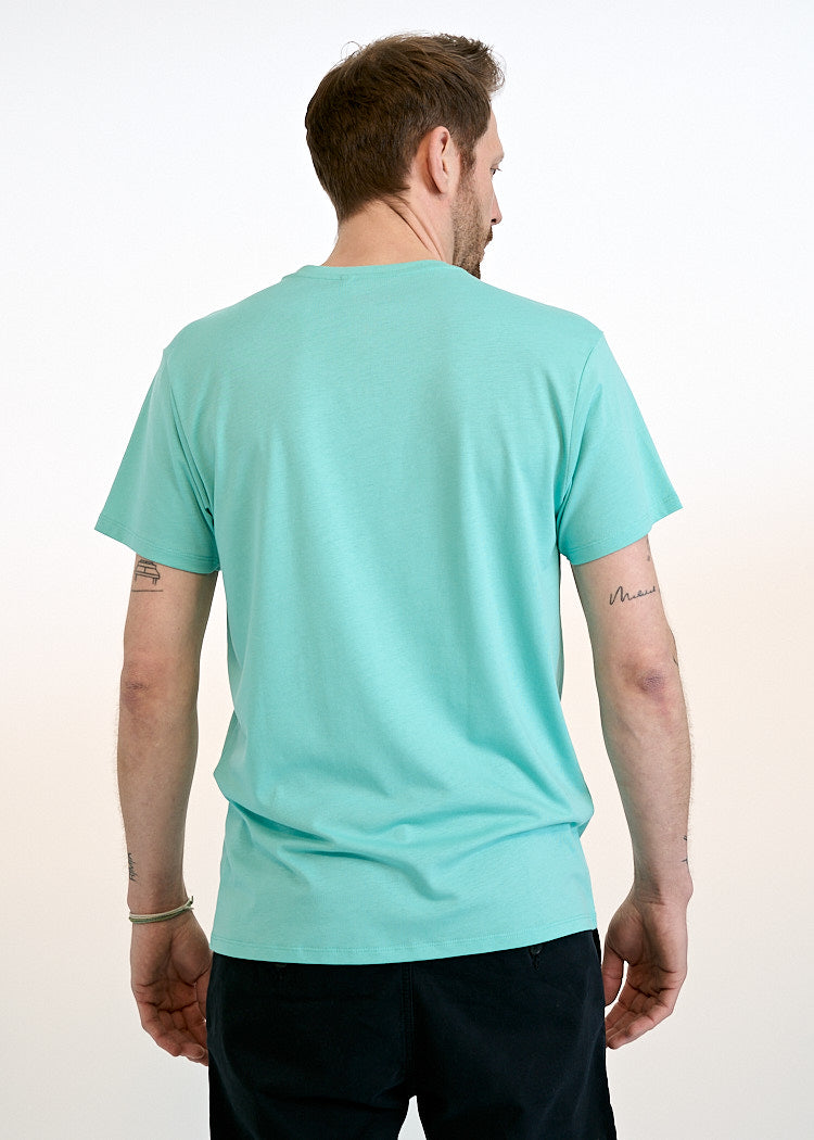 Wijld Alex Herren T-Shirt Pool Blue V-Ausschnitt
