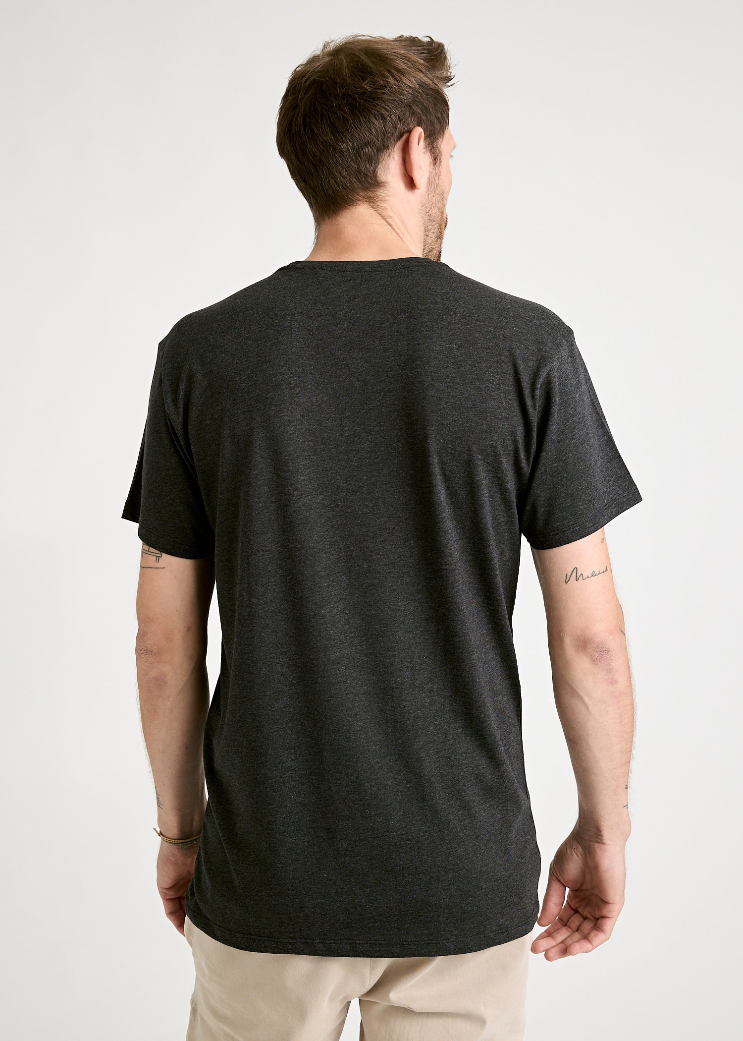 Wijld WoodShirt Alex Herren T-Shirt Anthrazit Brusttasche