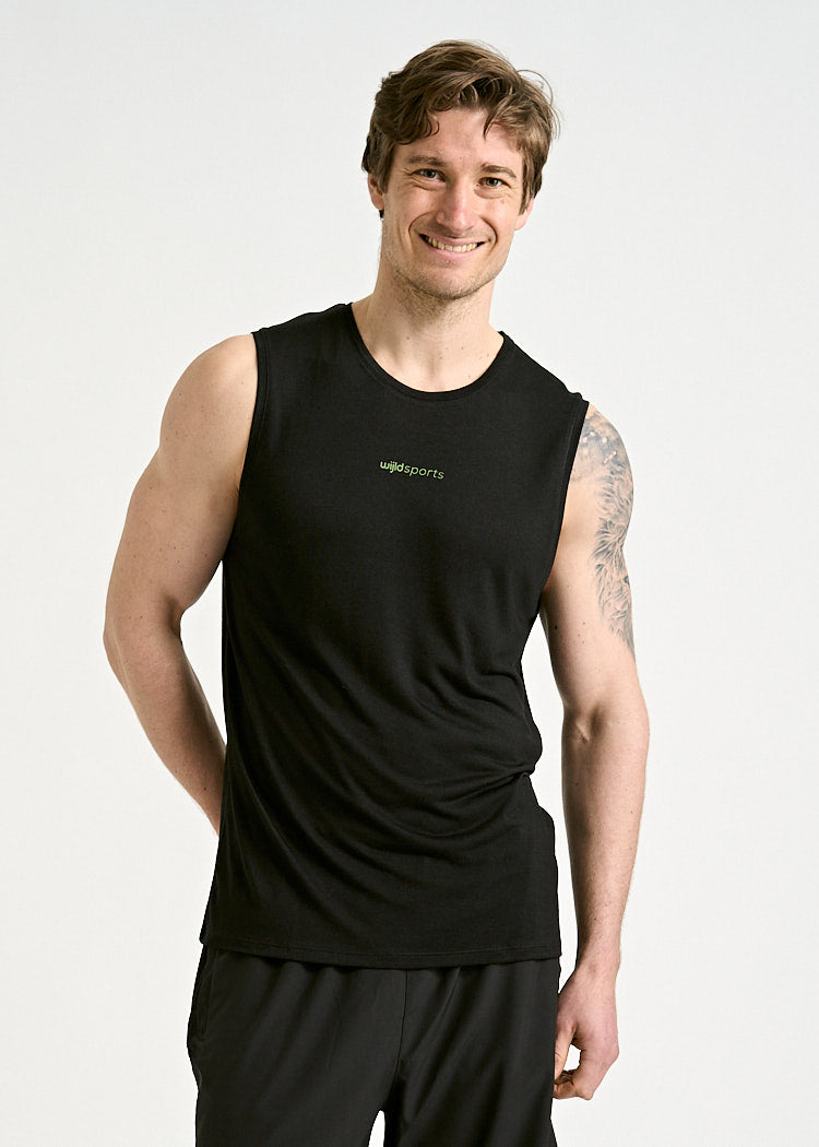 Wijld Arian Sleeveless Sportshirt Herren Schwarz