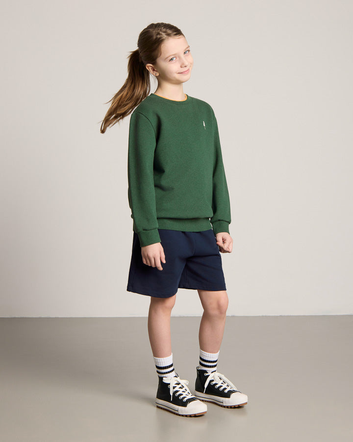 NIKIN TreeSweater Kids Pullover Olive Mel Bio-Baumwolle