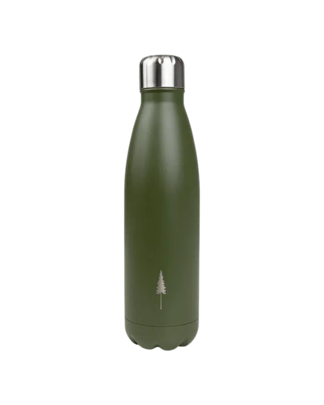 NIKIN TreeBottle Trinkflasche Olive 500ml Edelstahl isoliert