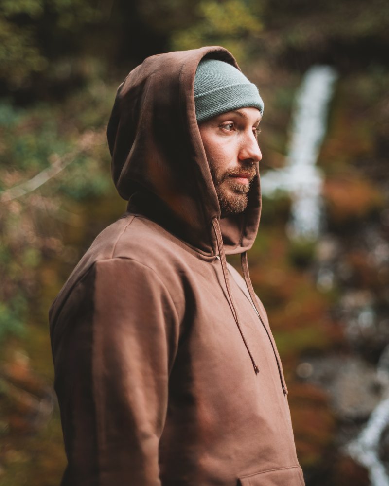 NIKIN TreeHoodie Kapuzenpullover Walnut Bio-Baumwolle