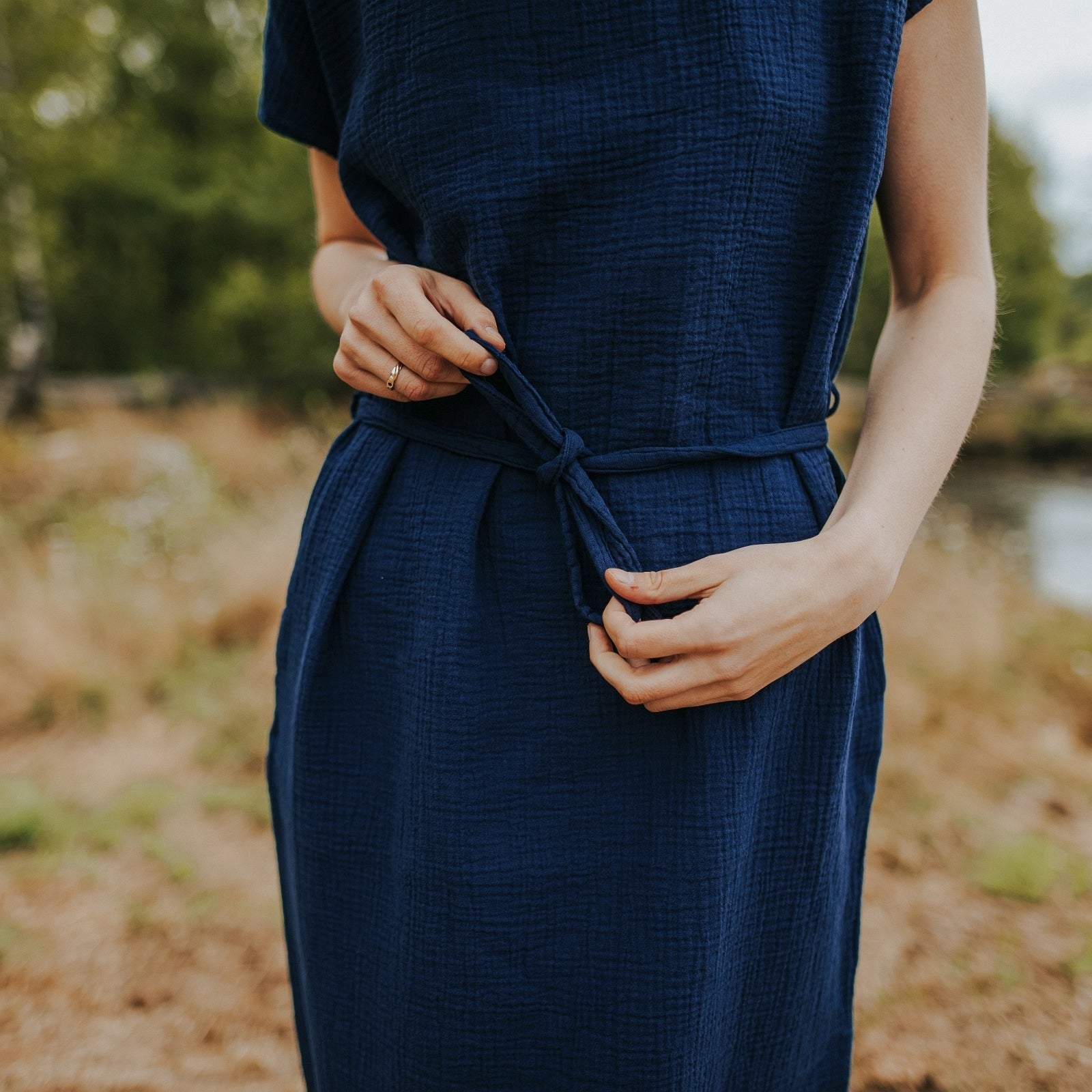 NORDLICHT Elin Musselin Kleid Bio-Baumwolle