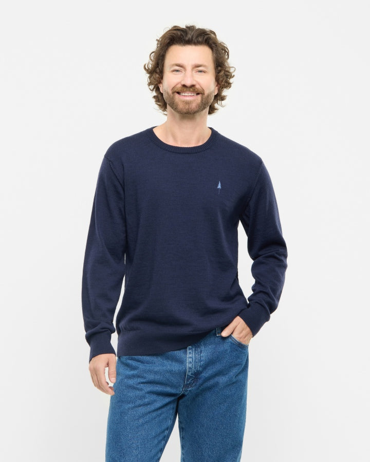 NIKIN TreePullover Merino Pullover Dark Navy Wolle