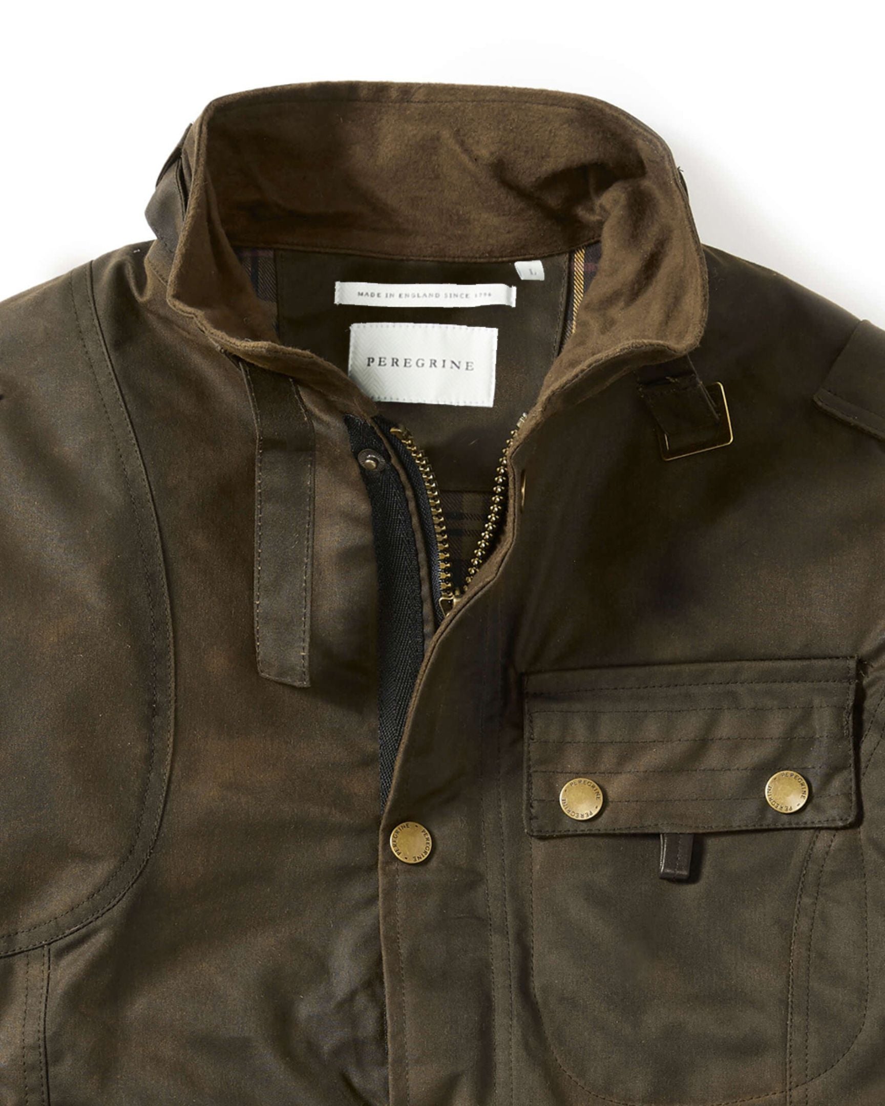 Peregrine Bexley Neck Strap Braun Wachsbaumwolle