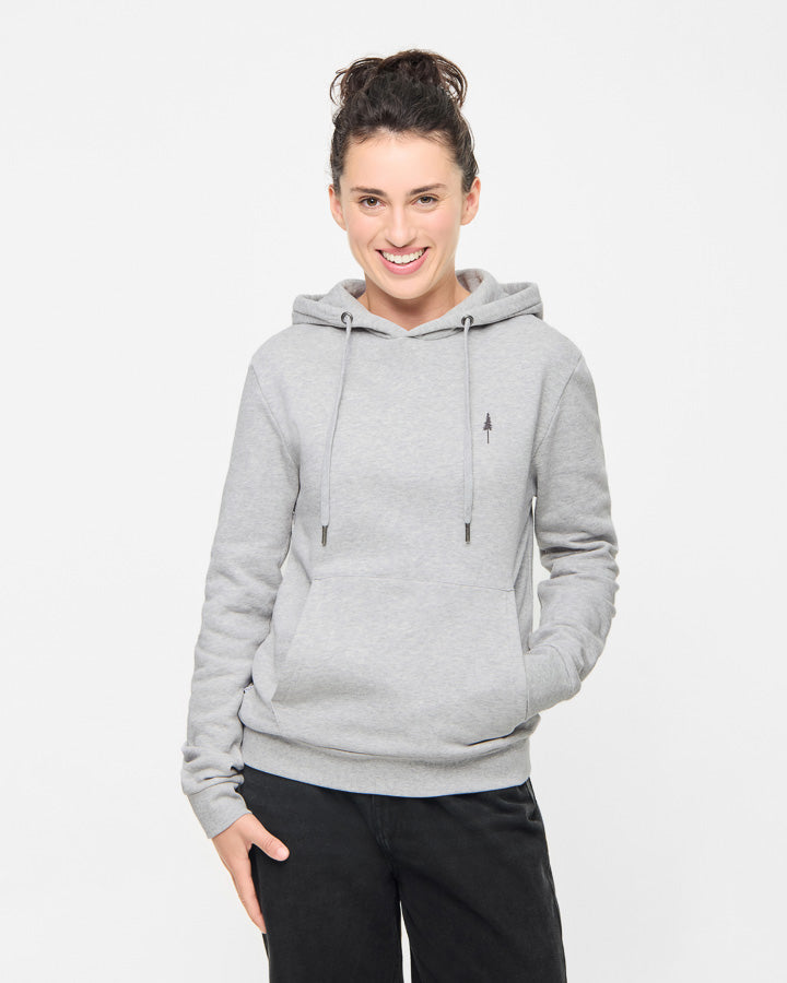 NIKIN TreeHoodie Grey Mel Hoodie Bio-Baumwolle Grau