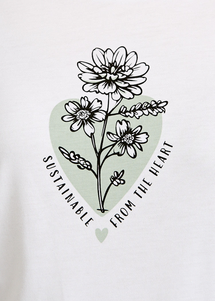 Wijld WoodShirt Sarah Sustainable Heart T-Shirt Bio